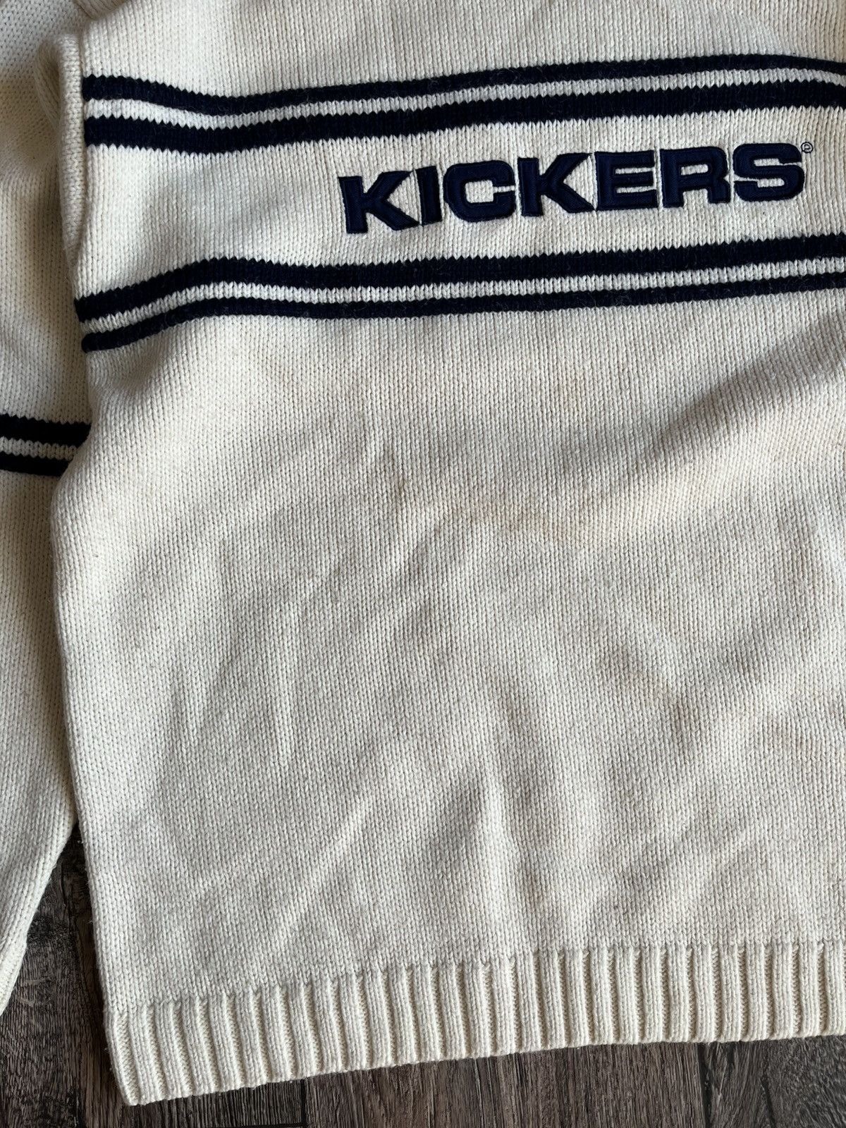 Kickers × Vintage Vintage KICKERS Big Logo Wool Knit Sweater Size US M / EU 48-50 / 2 - 4 Thumbnail