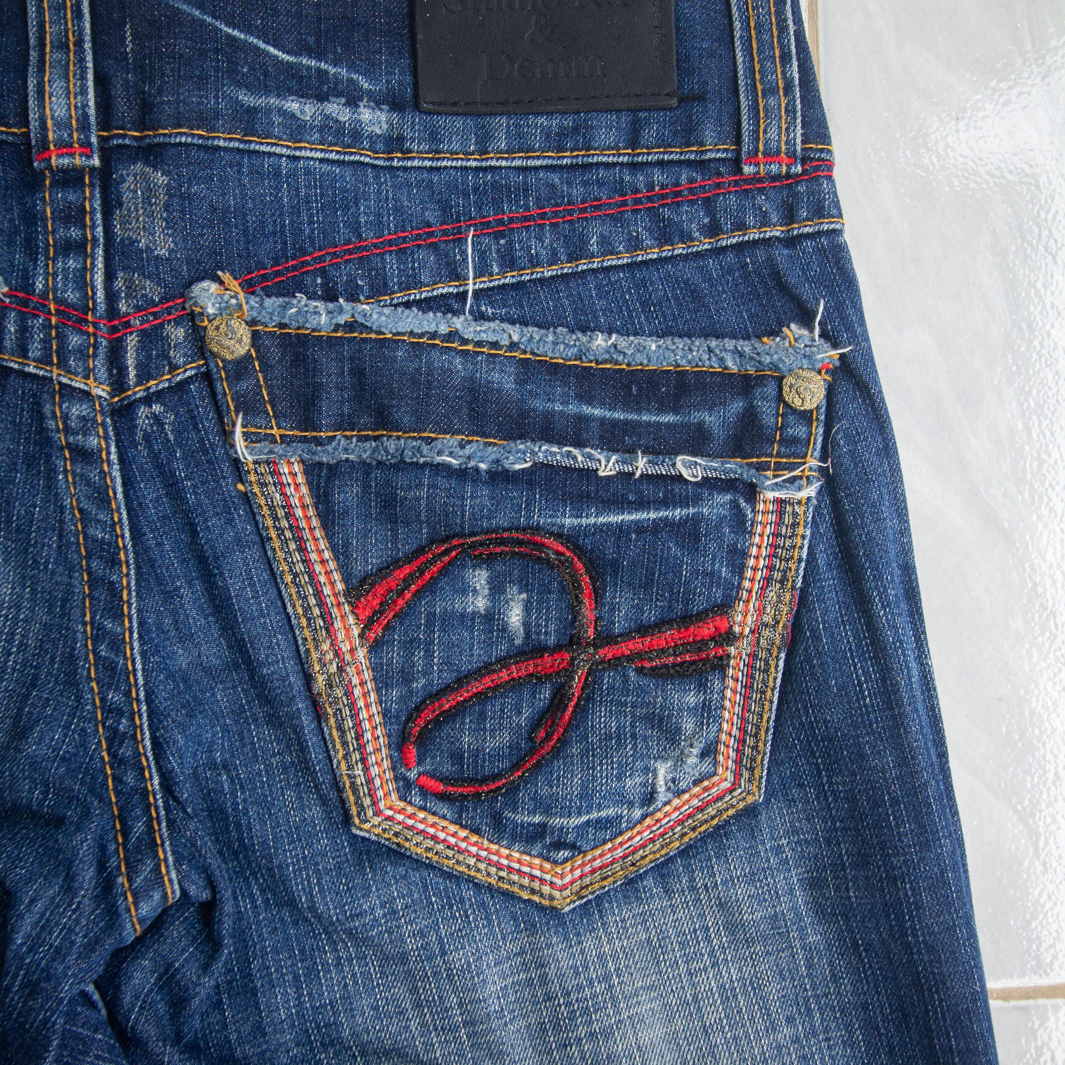 Japanese Brand Red Pepper Low Waist Bootcut Jeans Size 26" / US 2 / IT 38 - 9 Thumbnail