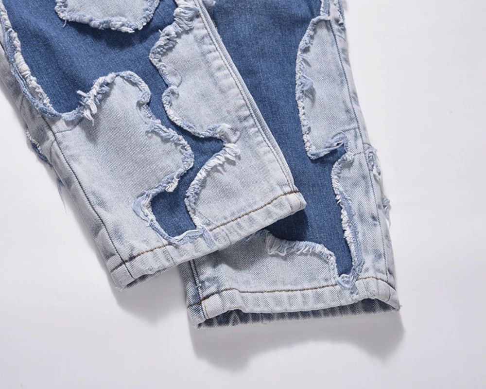 Japanese Brand × Vintage Frayed Jeans High Street Vibe Ripped with Holes Retro Style Size US 30 / EU 46 - 13 Thumbnail