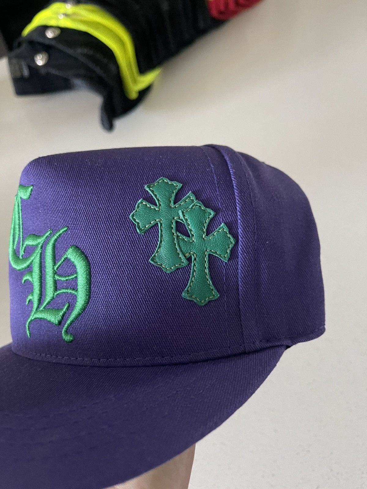 Chrome Hearts Chrome Hearts Patched Hat Purple Green Size ONE SIZE - 4 Thumbnail
