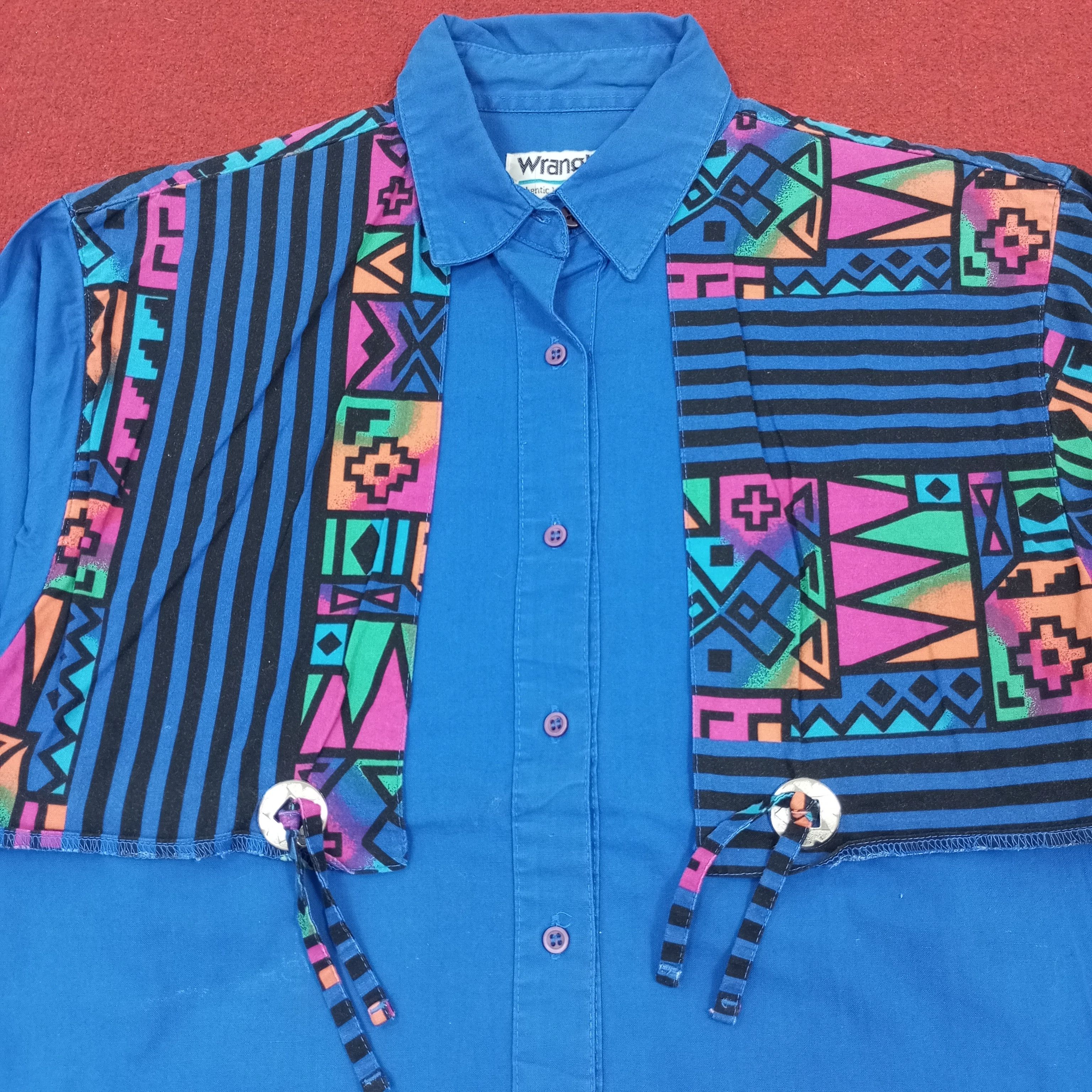 Vintage × Wrangler Wrangler Rare Design Fashion Classic Style Shirt Size US M / EU 48-50 / 2 - 2 Thumbnail