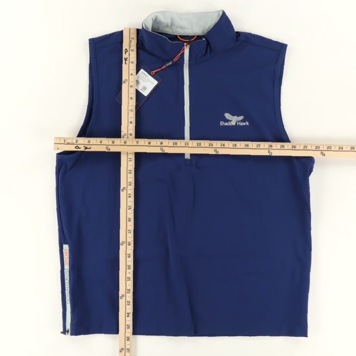 Vintage Donald Ross Sport Harrison Vest Shadow Hawk Navy Men M Jacket Shirt Size US M / EU 48-50 / 2 - 3 Thumbnail