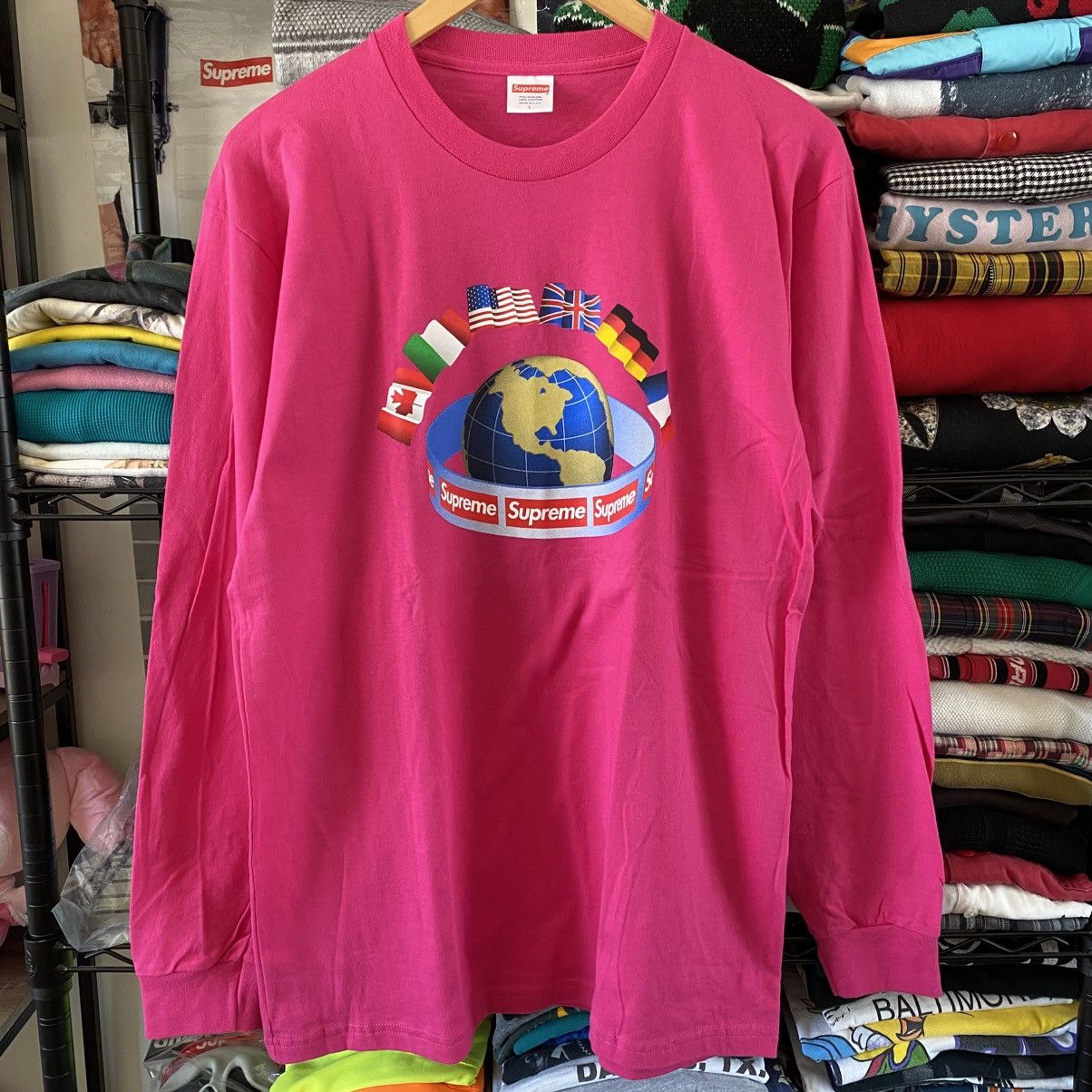 Supreme Supreme Worldwide T-Shirt Longsleeve Pink 2015 Vintge Size US L / EU 52-54 / 3 - 1 Thumbnail