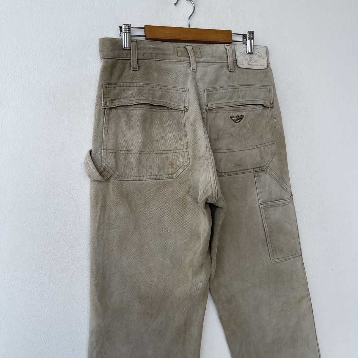 Giorgio Armani Vintage Armani Jeans Made in Italy Carpenter Pants Canvas Size US 31 - 9 Thumbnail