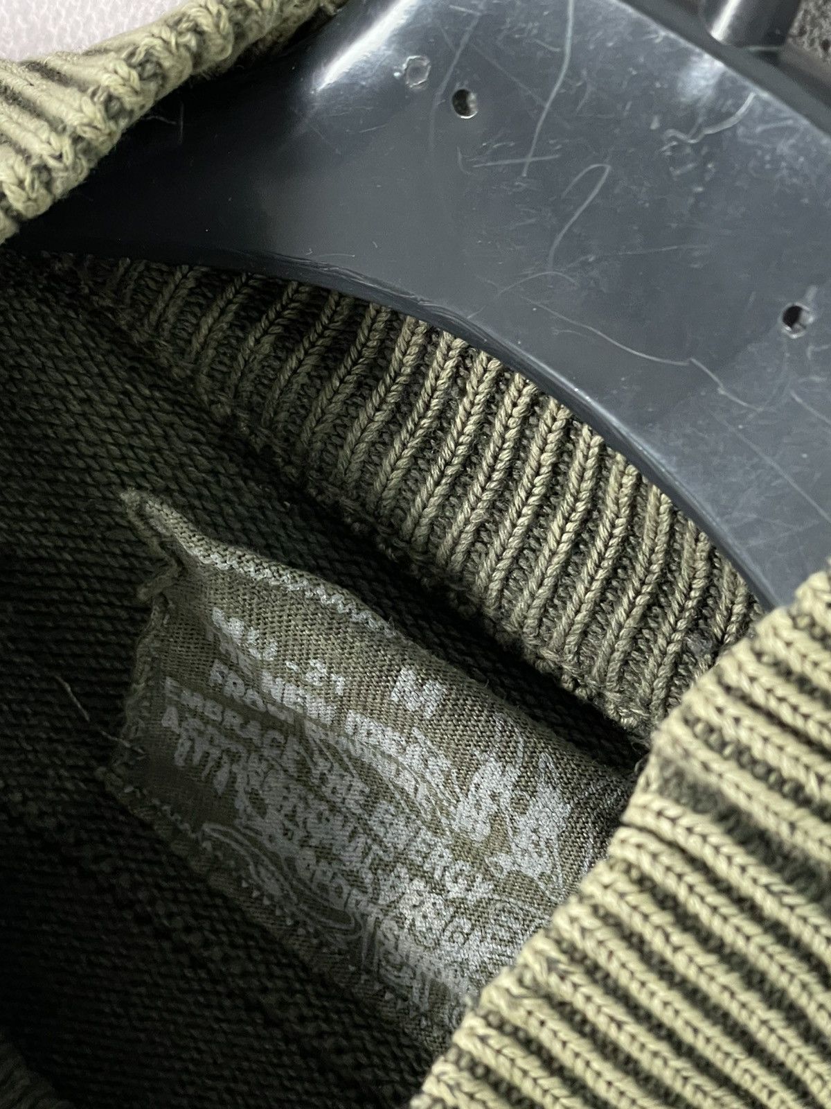 20471120 × Diesel × If Six Was Nine Military Dolce Gabbana Style Knit Rib Sweater Thrashed Y2K Size US M / EU 48-50 / 2 - 8 Thumbnail