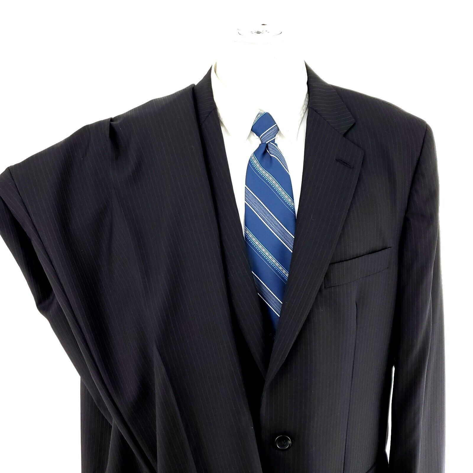Joseph & Feiss Joseph & Feiss Wool 2 Button 2 Piece Suit 42L Charcoal Gray Size 42L - 1 Thumbnail