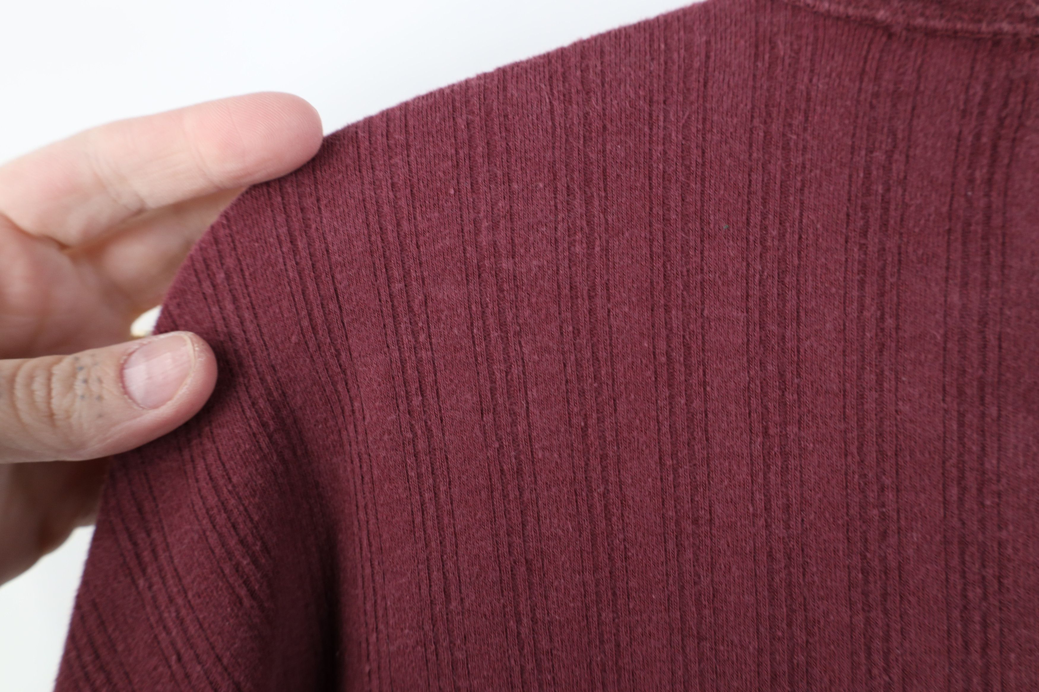 Vintage Vintage 90s Streetwear Knit Long Sleeve Henley T-Shirt Size US L / EU 52-54 / 3 - 10 Thumbnail