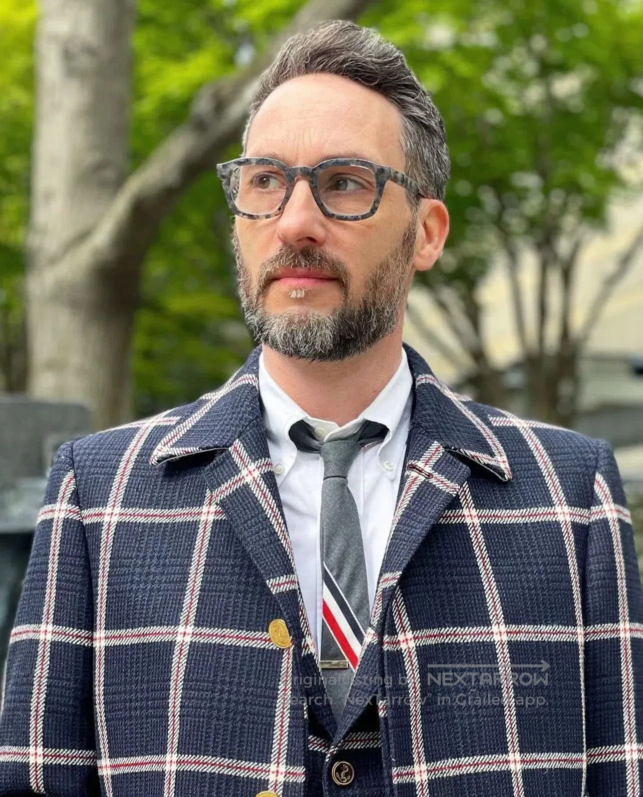 Thom Browne Thom Browne Gray Tortoise Glasses Frame. Size ONE SIZE - 8 Thumbnail