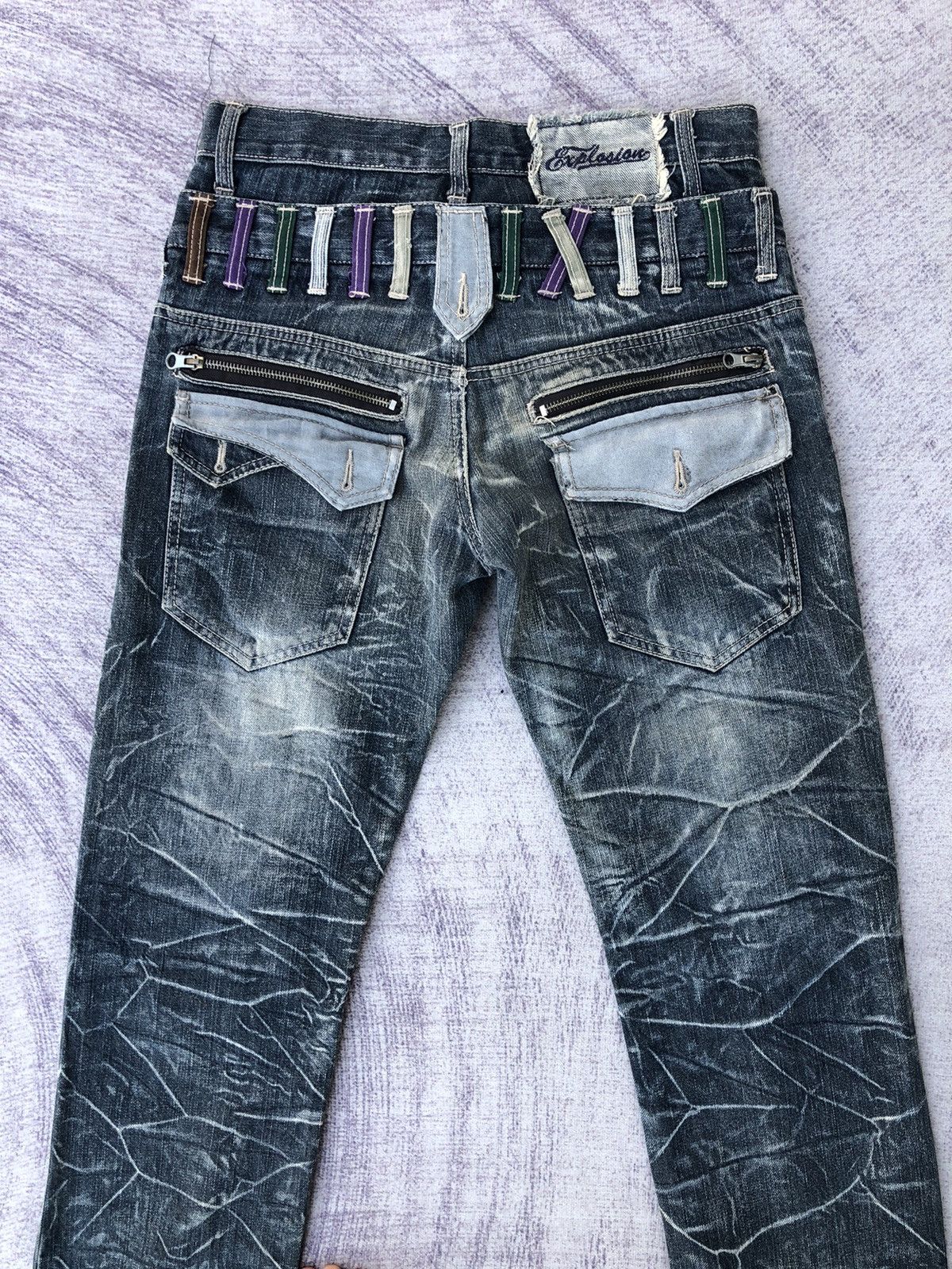 Japanese Brand × Jean Vintage Clothing Double Waist Jeans/Denim Size US 29 - 10 Thumbnail