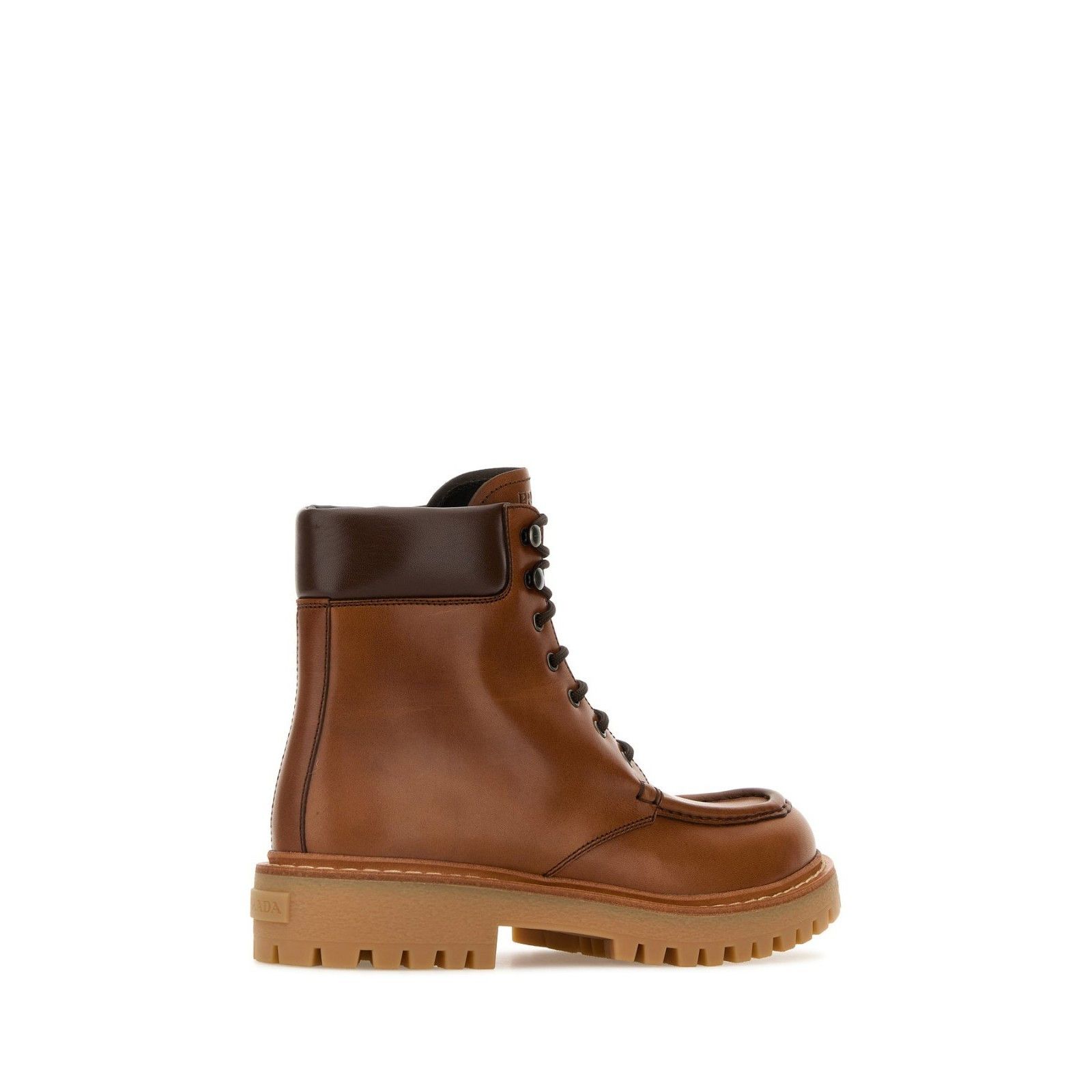 Prada PRADA Brown Smooth Leather Ankle Boots New And Authentic (Wo Size US 6 / IT 36 - 3 Thumbnail