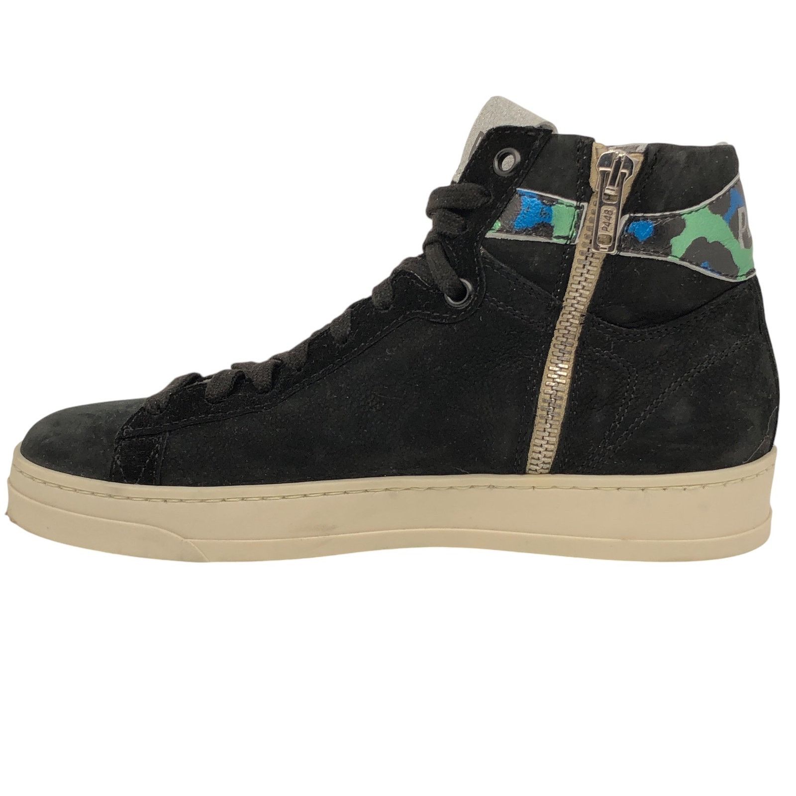 P448 P448 Womens Size 36 US 6/6.5 Taylor High Top Sneakers Black Size US 6 / IT 36 - 6 Thumbnail