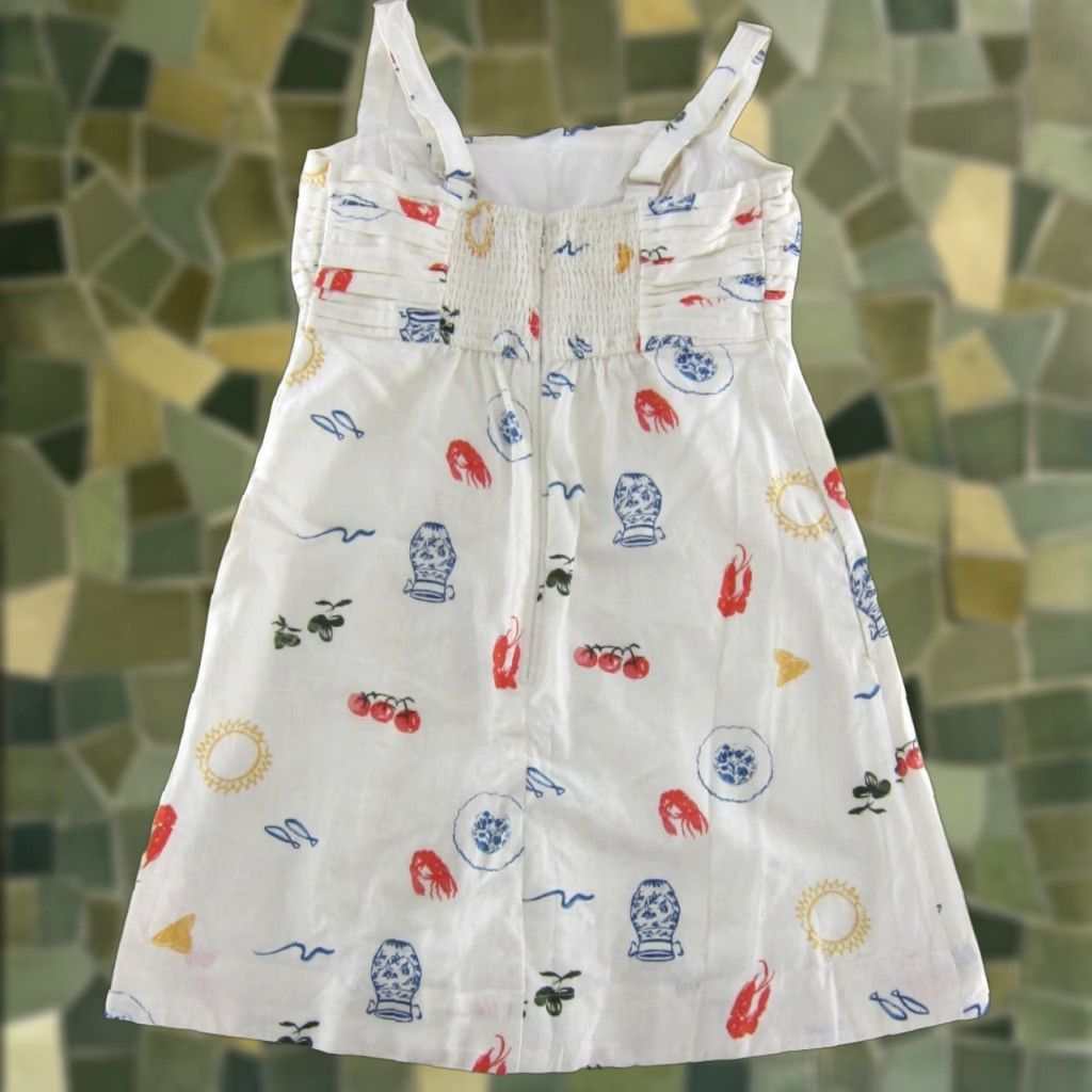 Abercrombie & Fitch Abercrombie & Fitch Linen Cotton Ivory Lobster Dinner Shorts Lined MT Dress Women Vintage No Size 32" / US 10 / IT 46 - 1 Thumbnail