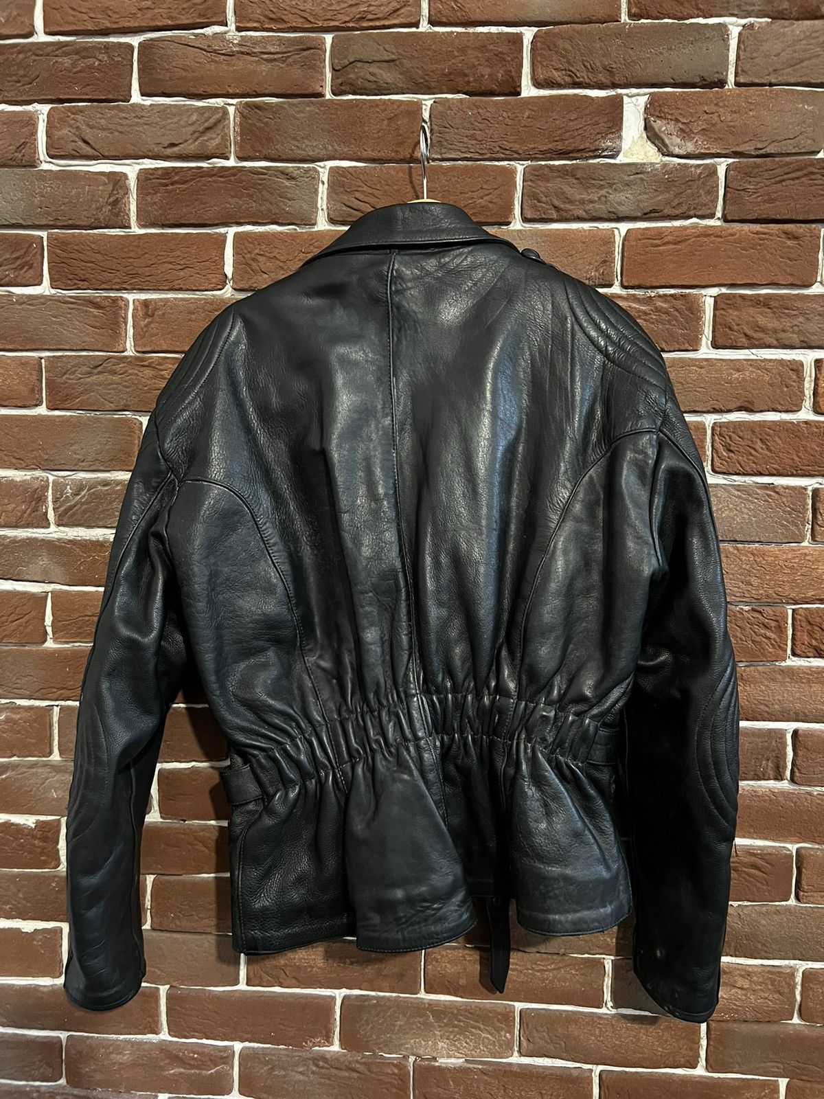 Genuine Leather Rare 90s Biker Real Genuine Leather Metal Jacket Rock Size US XXL / EU 58 / 5 - 2 Thumbnail