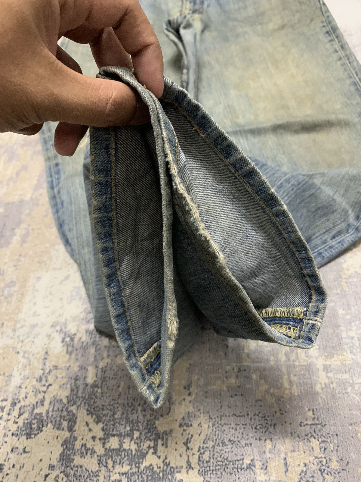 Lee Rusty LEE Distressed Denim Mud Wash Jean 33x31 Size US 33 - 9 Thumbnail