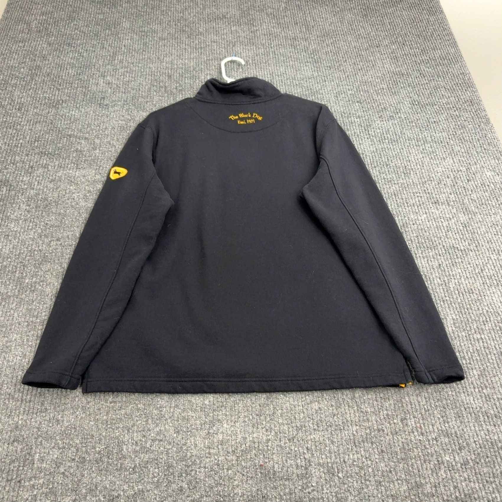 Vintage The Black Dog Sweatshirt Mens XS Black Quarter Zip Mock Neck Casual Sporty Size US XS / EU 42 / 0 - 7 Thumbnail