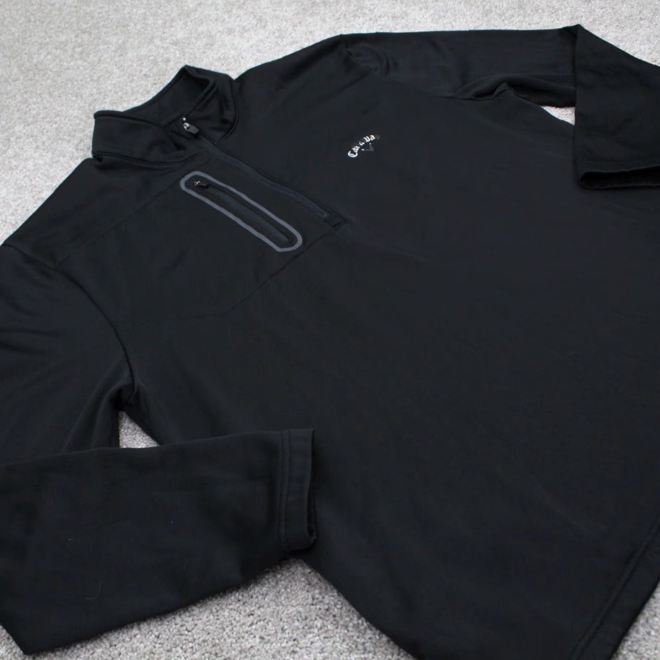 Callaway Callaway Sweatshirt Mens XL Black 1/4 Zip Long Sleeve Pullover 100% Polyester Size US XL / EU 56 / 4 - 6 Thumbnail