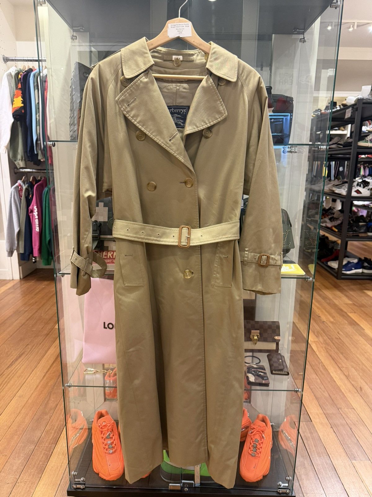 Burberry Burberry Vintage Double Breast Trench Coat - Beige Size US M / EU 48-50 / 2 - 1 Thumbnail