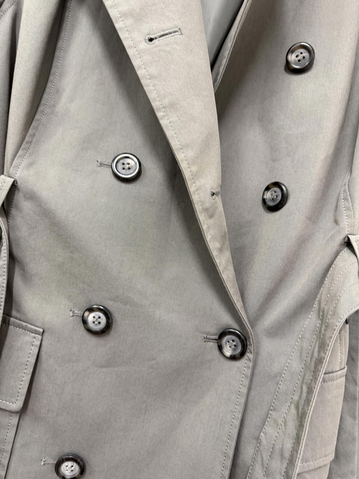 Other Mint Velvet Grey Double-Breasted Trench Coat Size 16 Size XL / US 12-14 / IT 48-50 - 3 Thumbnail