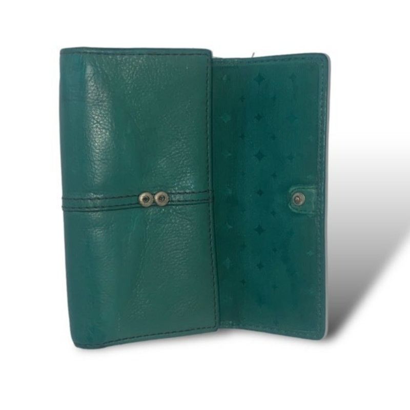 Fossil Fossil Maddox Leather Wallet Pebble Turquoise TrifoldKeyhole Size ONE SIZE - 2 Thumbnail