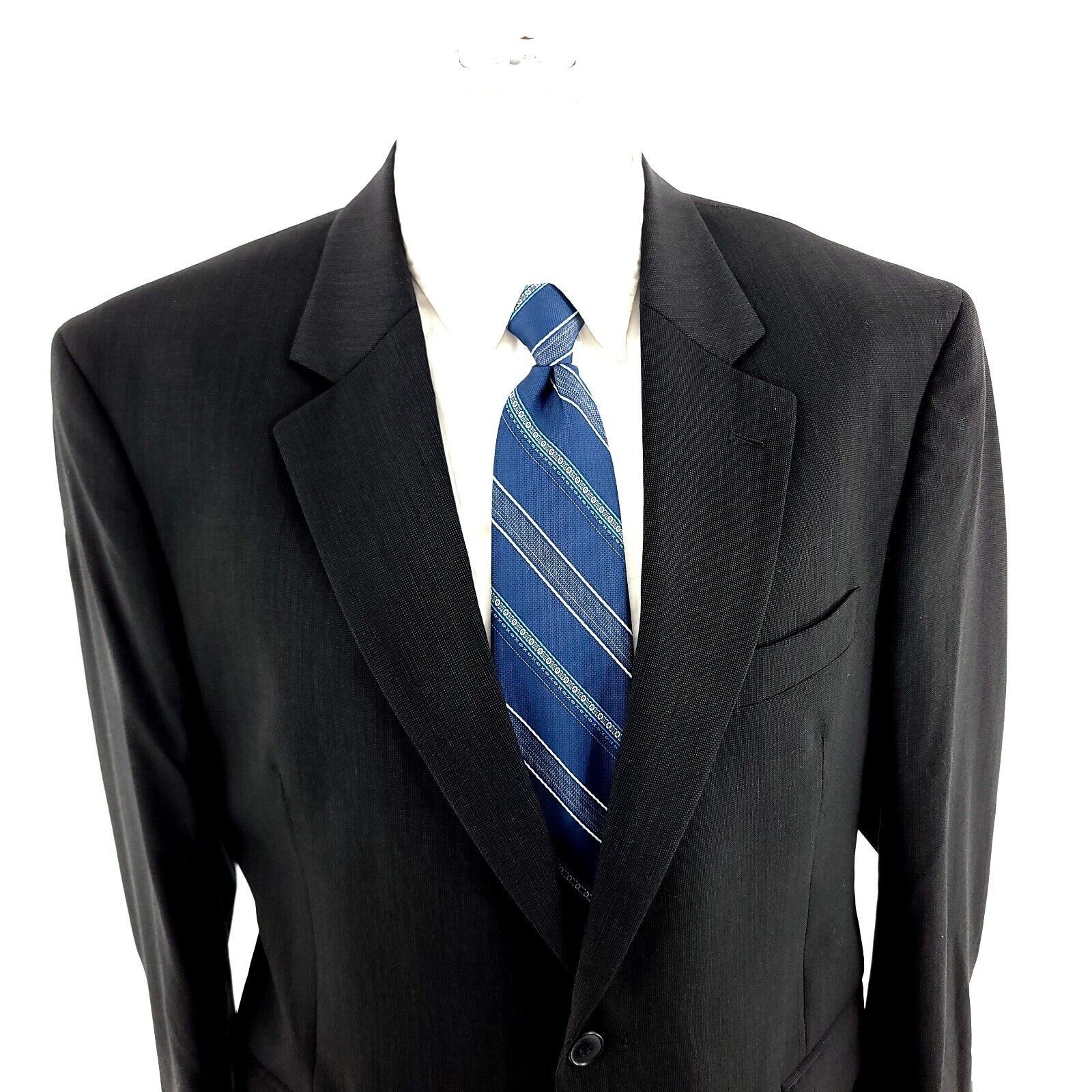Jos. A. Bank DAMAGED Jos A Bank Jos A Bank 2 Button Blazer 40R Gray Check Size 40R - 1 Thumbnail