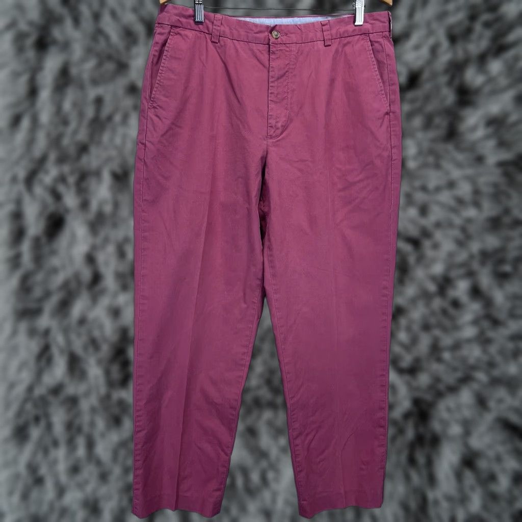 Brooks Brothers Brooks Brothers Chino Pants Mens 34x34 Flat Front Pink Salmon Preppy City Size US 34 / EU 50 - 1 Thumbnail