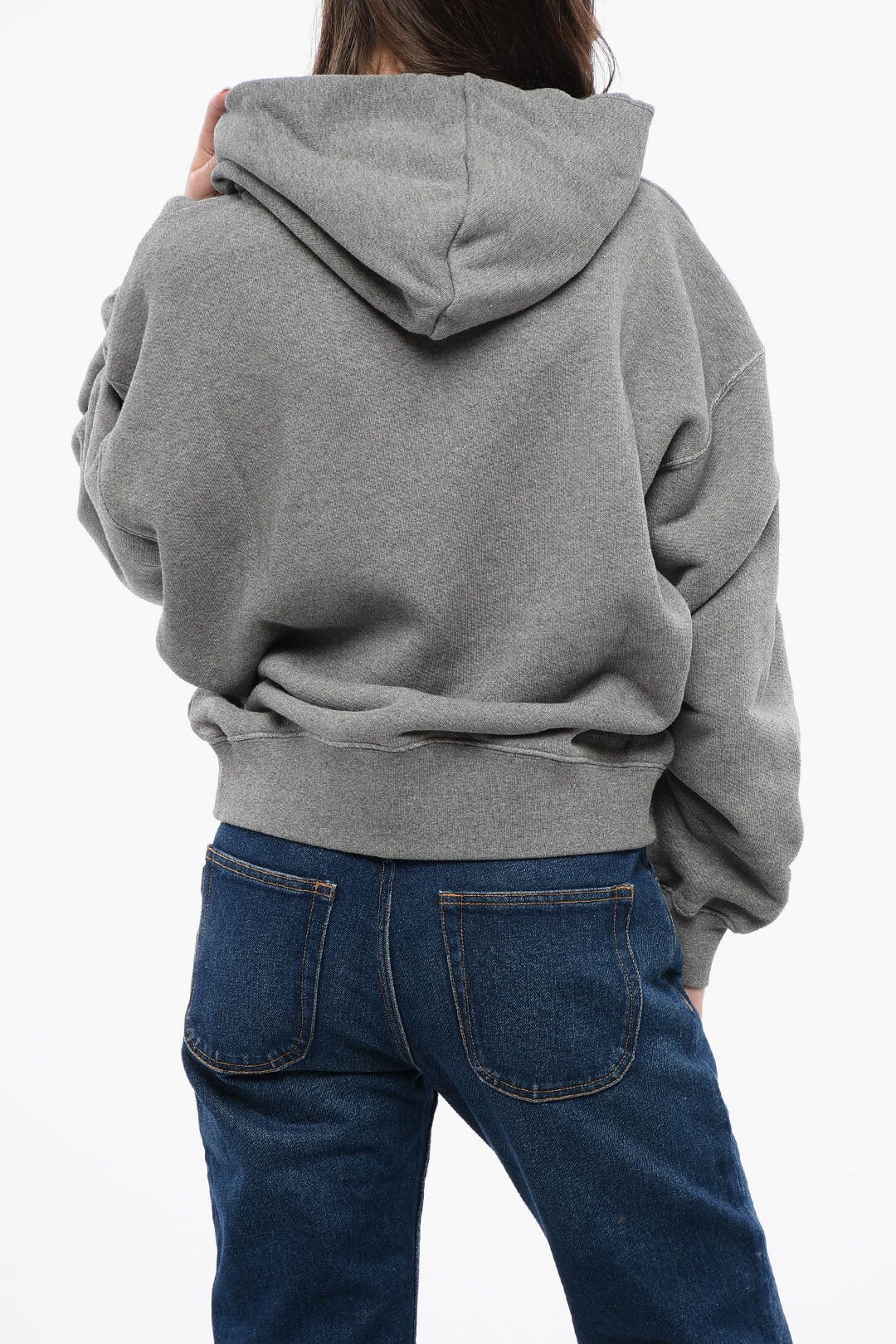 Off-White og1mm0426 Cotton Hoodie in Grey Size XXS / US 00 / IT 34 - 2 Thumbnail