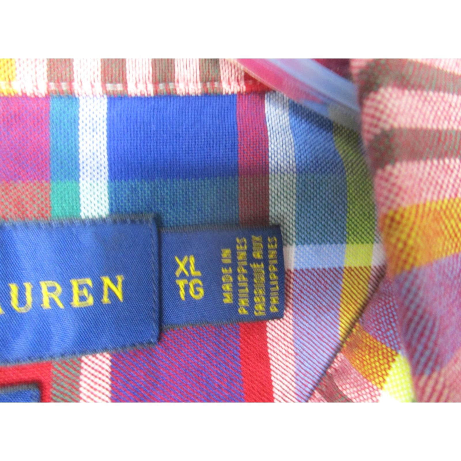 Ralph Lauren Ralph Lauren Shirt Mens XL Red Plaid Classic Fit Button Down Long Sleeve Madras Size US XL / EU 56 / 4 - 7 Thumbnail