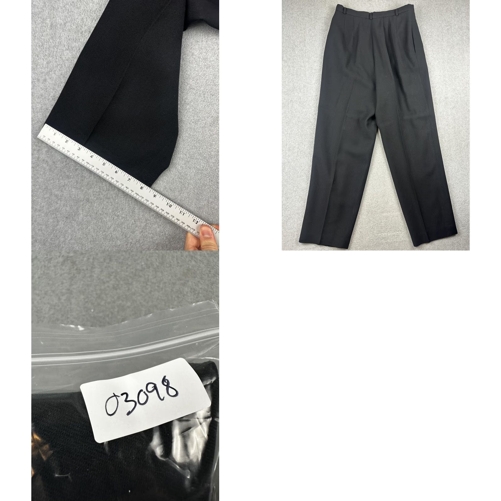 Talbots Talbots Pants Adult 14 Black Wool Pleated High Waist Dress Trousers Lined Pockets USA Size 36" / US 14 / IT 50 - 8 Thumbnail