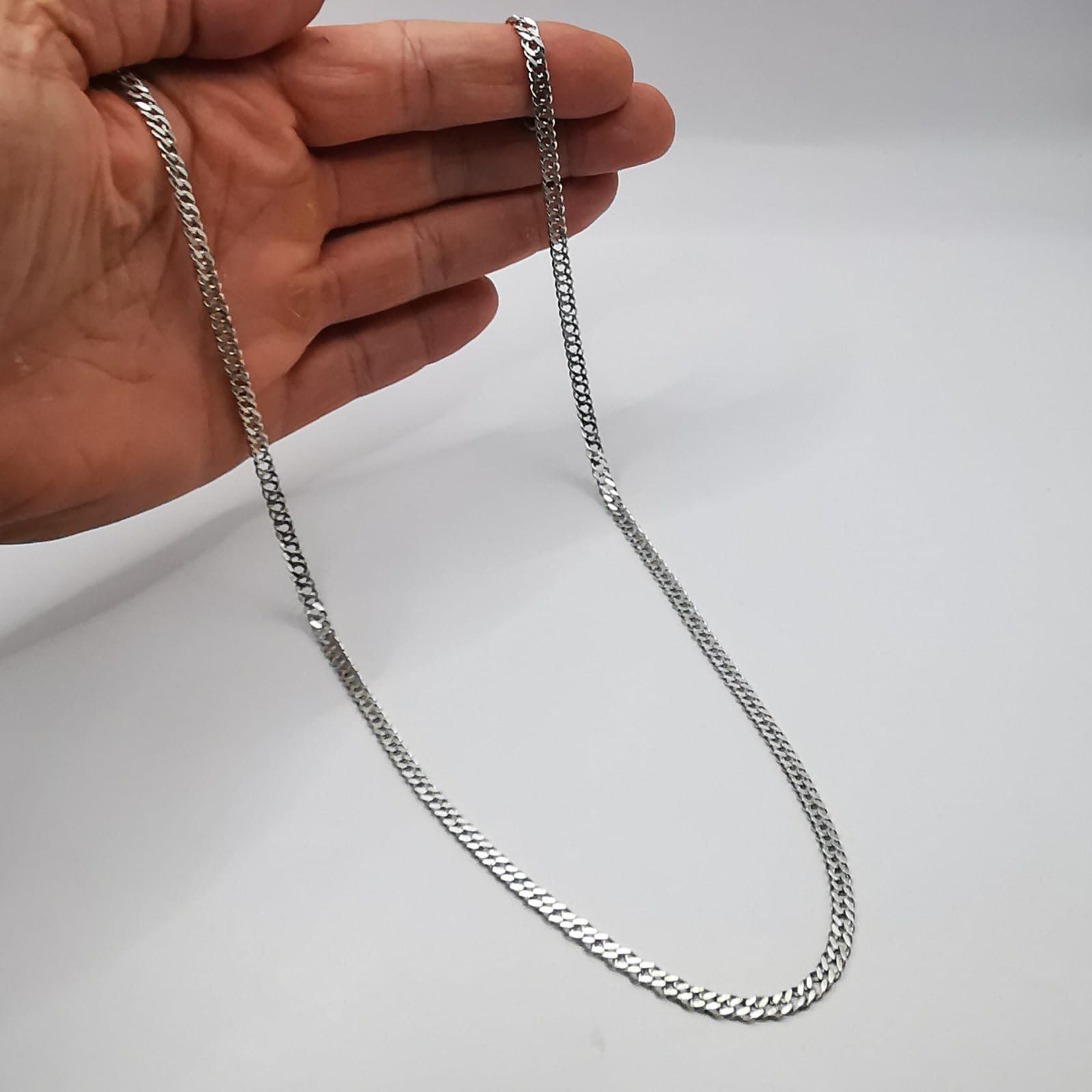 Sterling Silver Vintage Jewelry Chain, 925 Sterling Silver, Signed 13,12g Size ONE SIZE - 4 Thumbnail