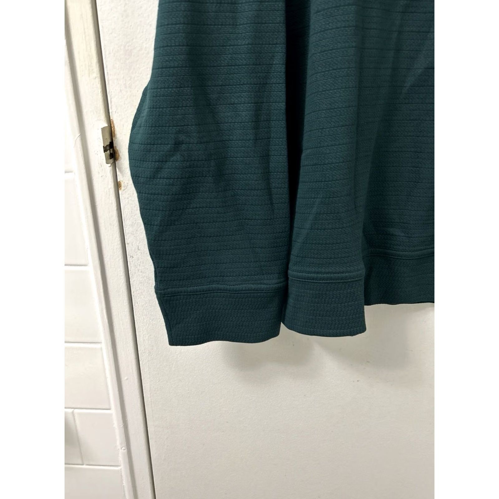 Tommy Bahama Tommy Bahama Pullover Sweater M Forest Green 1/4 Zip Mock Neck Long Sleeve 100% Pima Cotton Mens Regular Size Medium Size US M / EU 48-50 / 2 - 5 Thumbnail