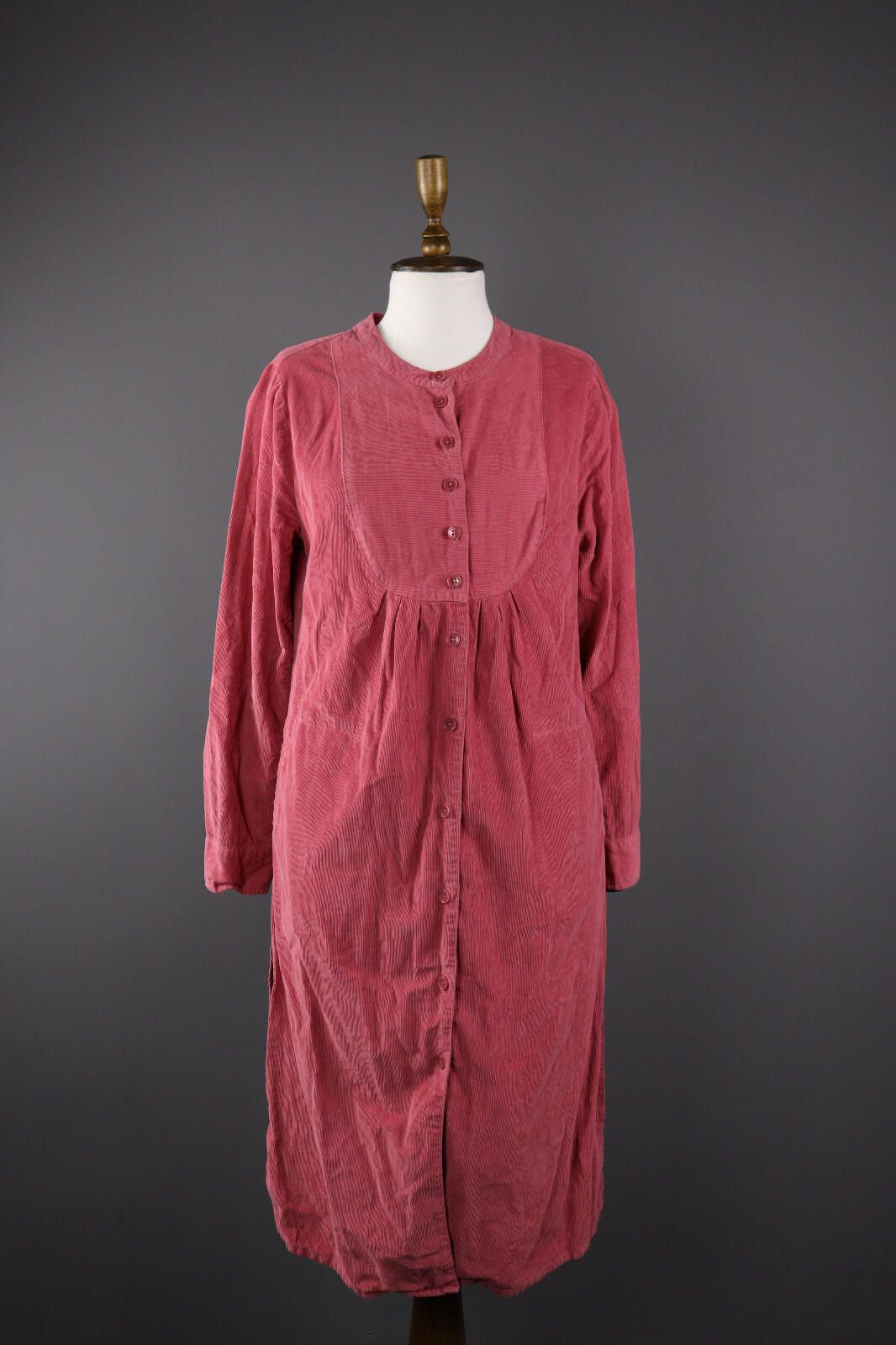 Designer Deerberg by OSKA Corduroy Summer Button Long Dress Size S Size S / US 4 / IT 40 - 1 Thumbnail