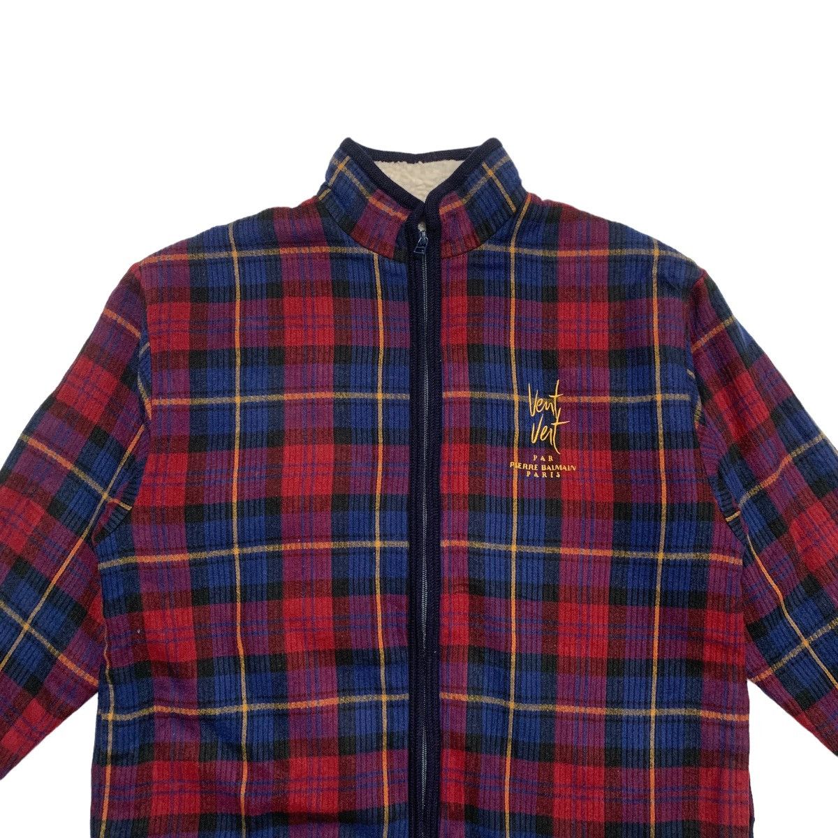 Pierre Balmain Pierre Balmain Vent Vert Tartan Zipper Jacket Size US L / EU 52-54 / 3 - 4 Thumbnail