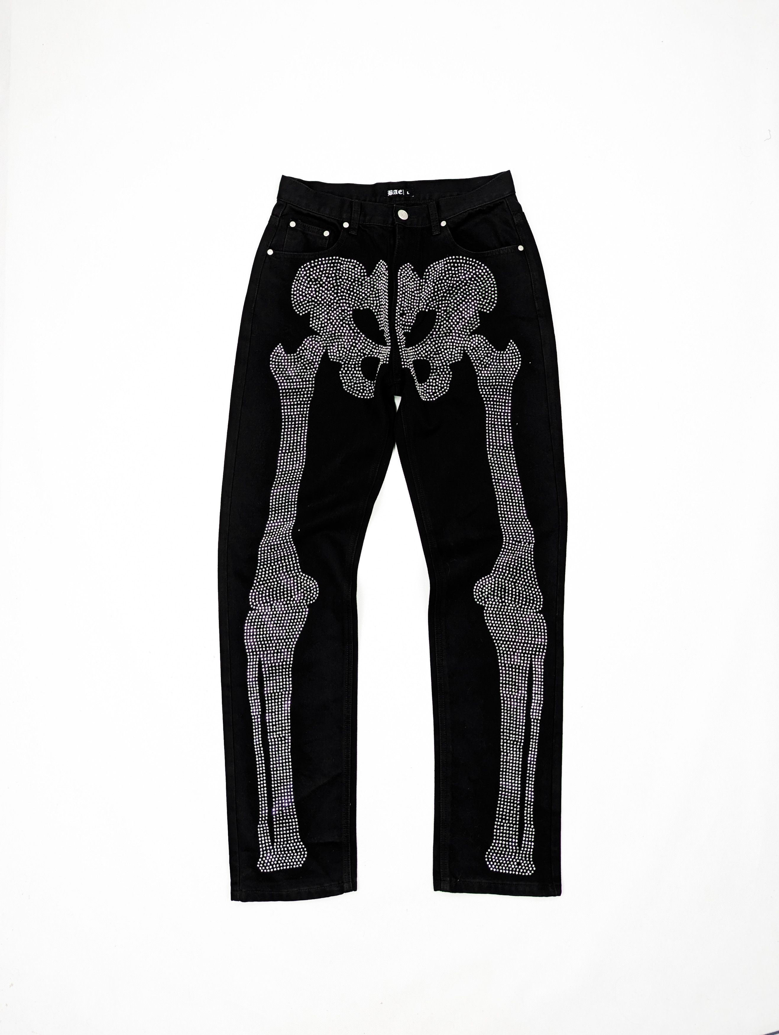 Custom Klan Life ruff Ryder Rhinestone Skeleton Jeans Grailed