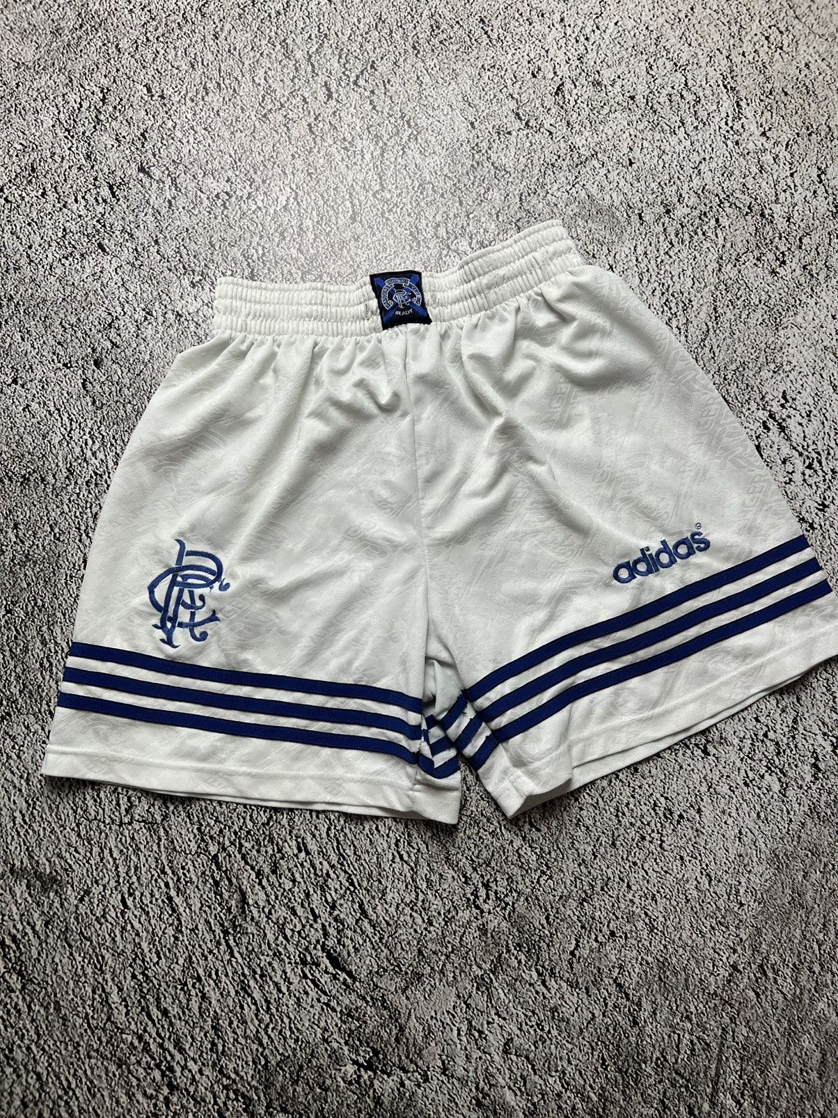 Adidas 1994-1996 Glasgow Rangers rare adidas shorts Size US 34 / EU 50 - 1 Thumbnail