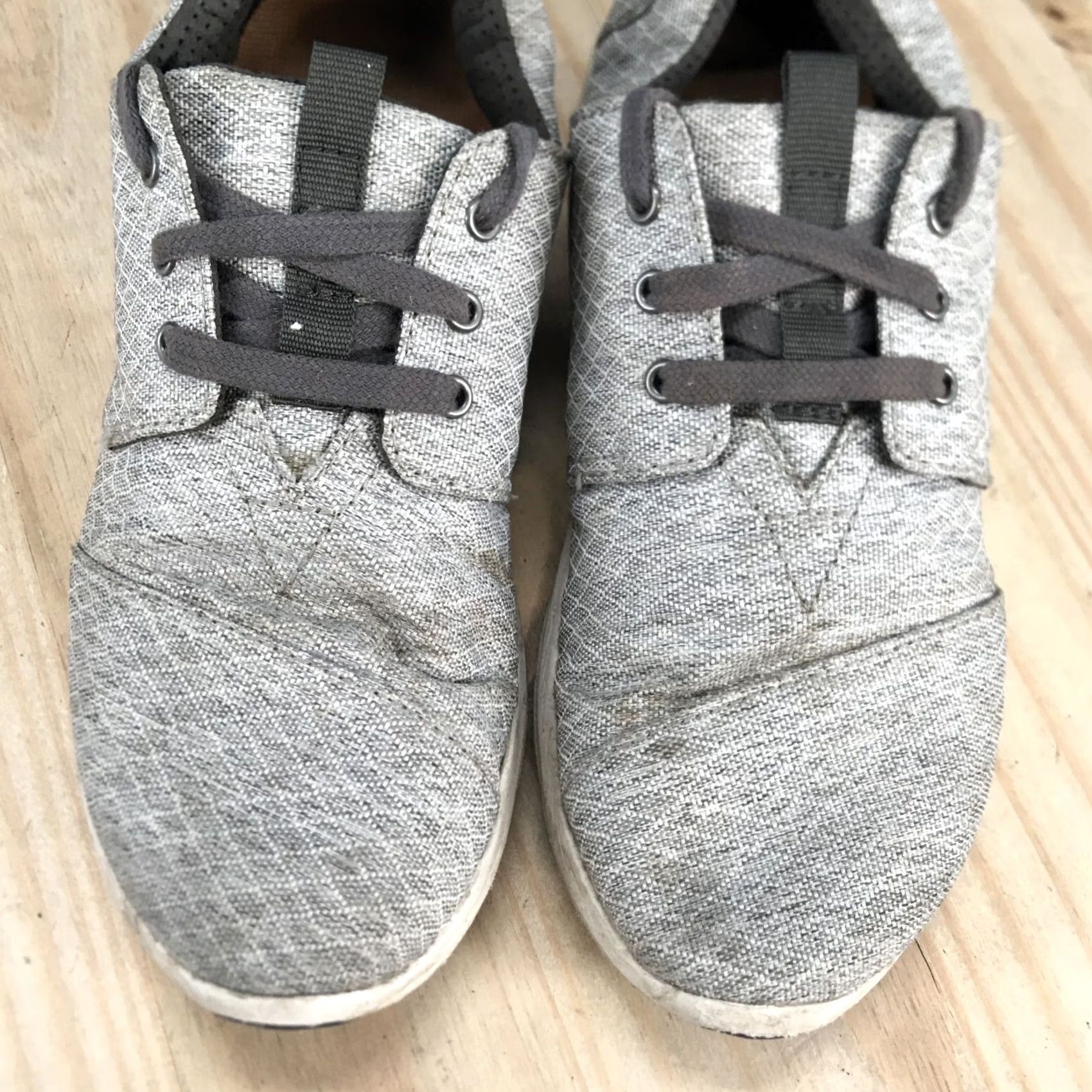 Toms TOMS Womens 6 Del Ray Sneakers Gray Canvas Round Toe Low Top Modern Athleisure Shoes Size M / US 6-8 / IT 42-44 - 6 Thumbnail