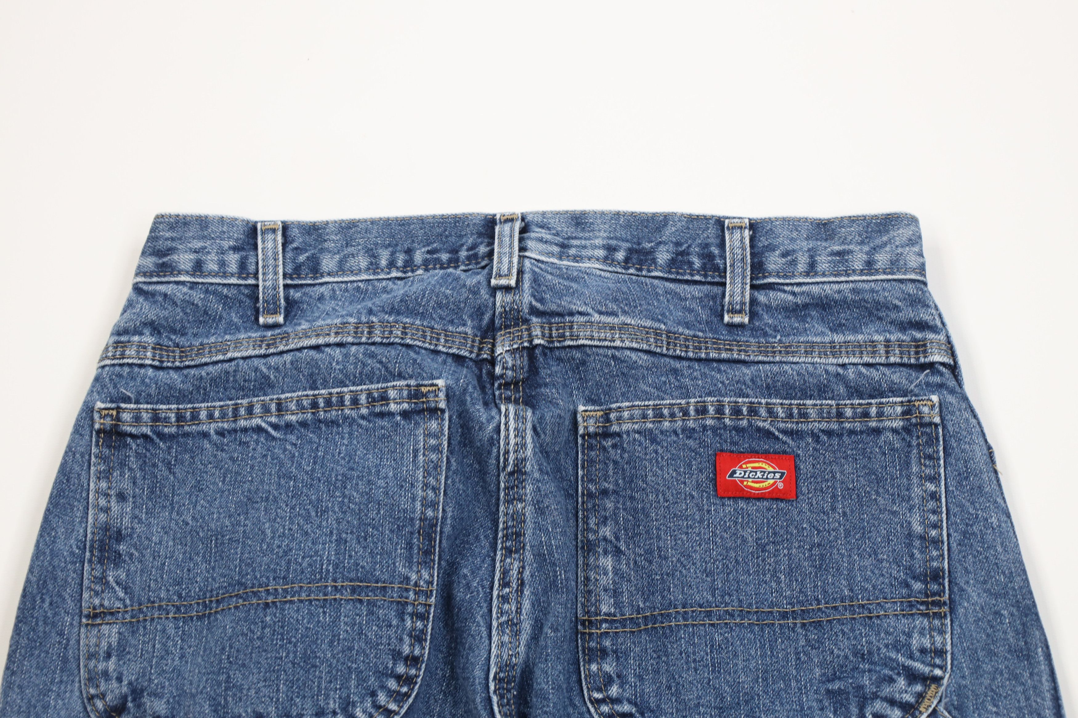 Dickies Vintage Y2K Dickies Spell Relaxed Dungaree Denim Jeans Blue Size US 30 / EU 46 - 10 Thumbnail