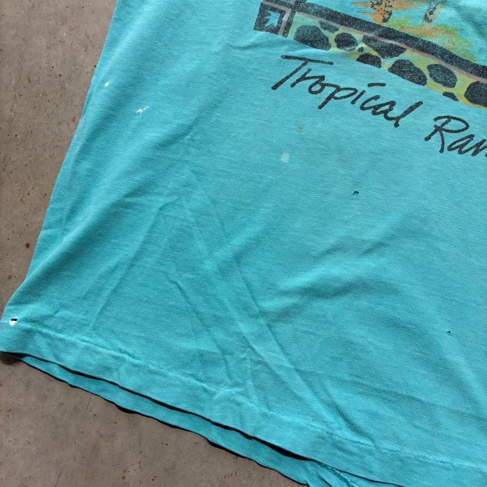 Japanese Brand × Vintage Crazy Vintage 80s San Diego Zoo Animals Distressed T Shirt Size US L / EU 52-54 / 3 - 5 Thumbnail