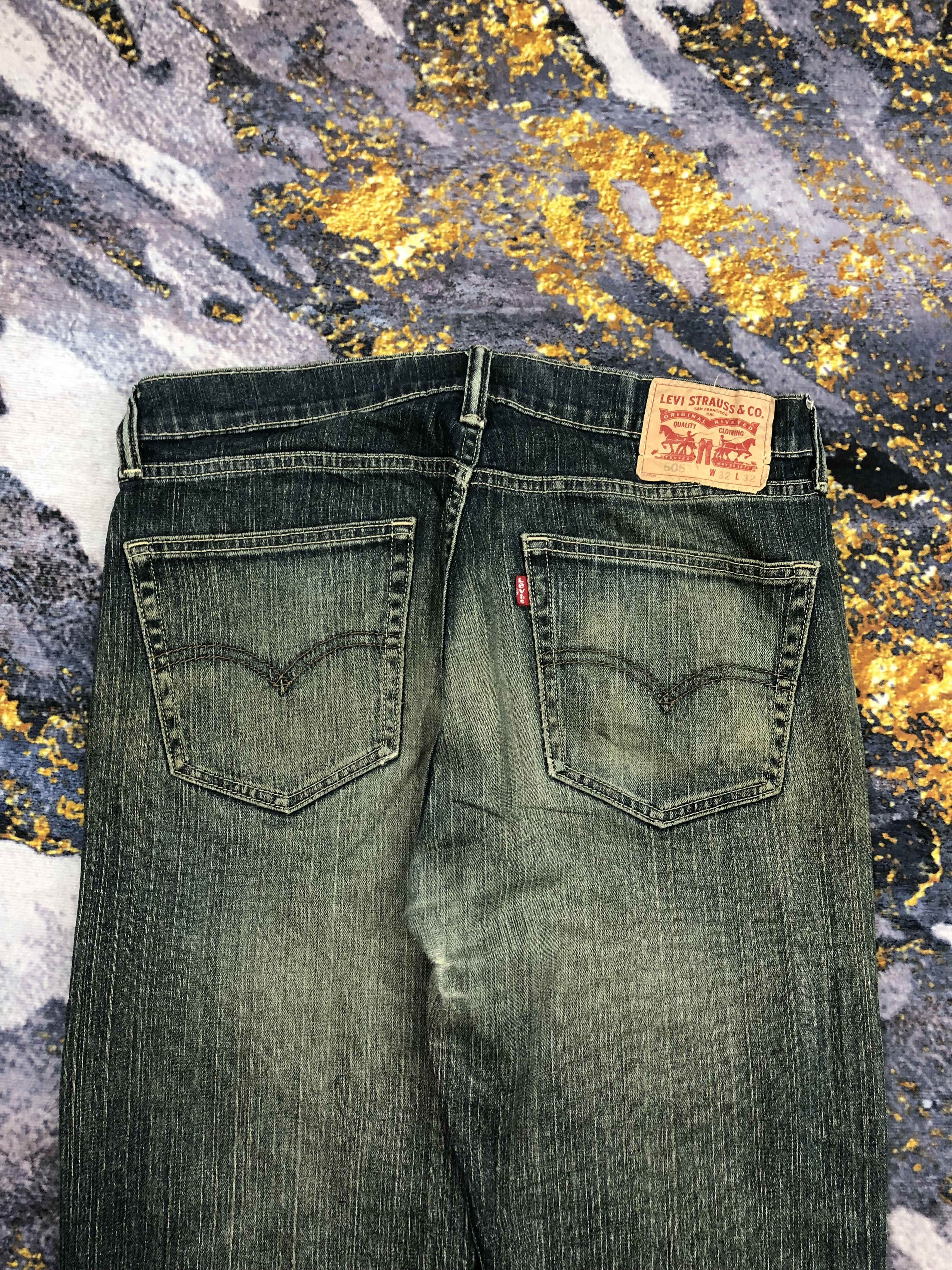 Levi's Vintage Levis 505 Rusty Blue Denim Jeans DPP0141 Size US 32 / EU 48 - 4 Thumbnail