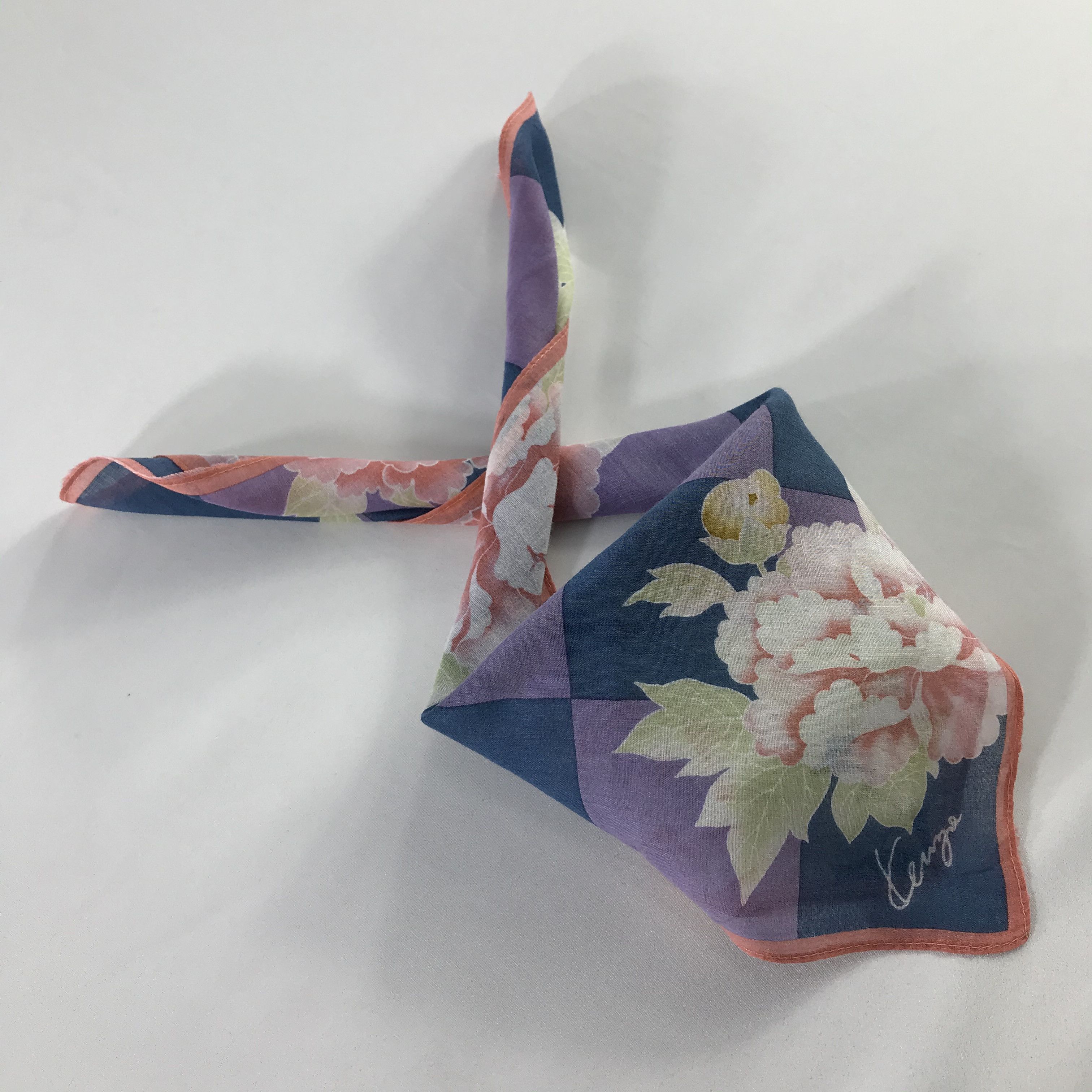 Kenzo × Vintage Kenzo Bandana / Handkerchief / Neckerchief - S442 Size ONE SIZE - 4 Thumbnail
