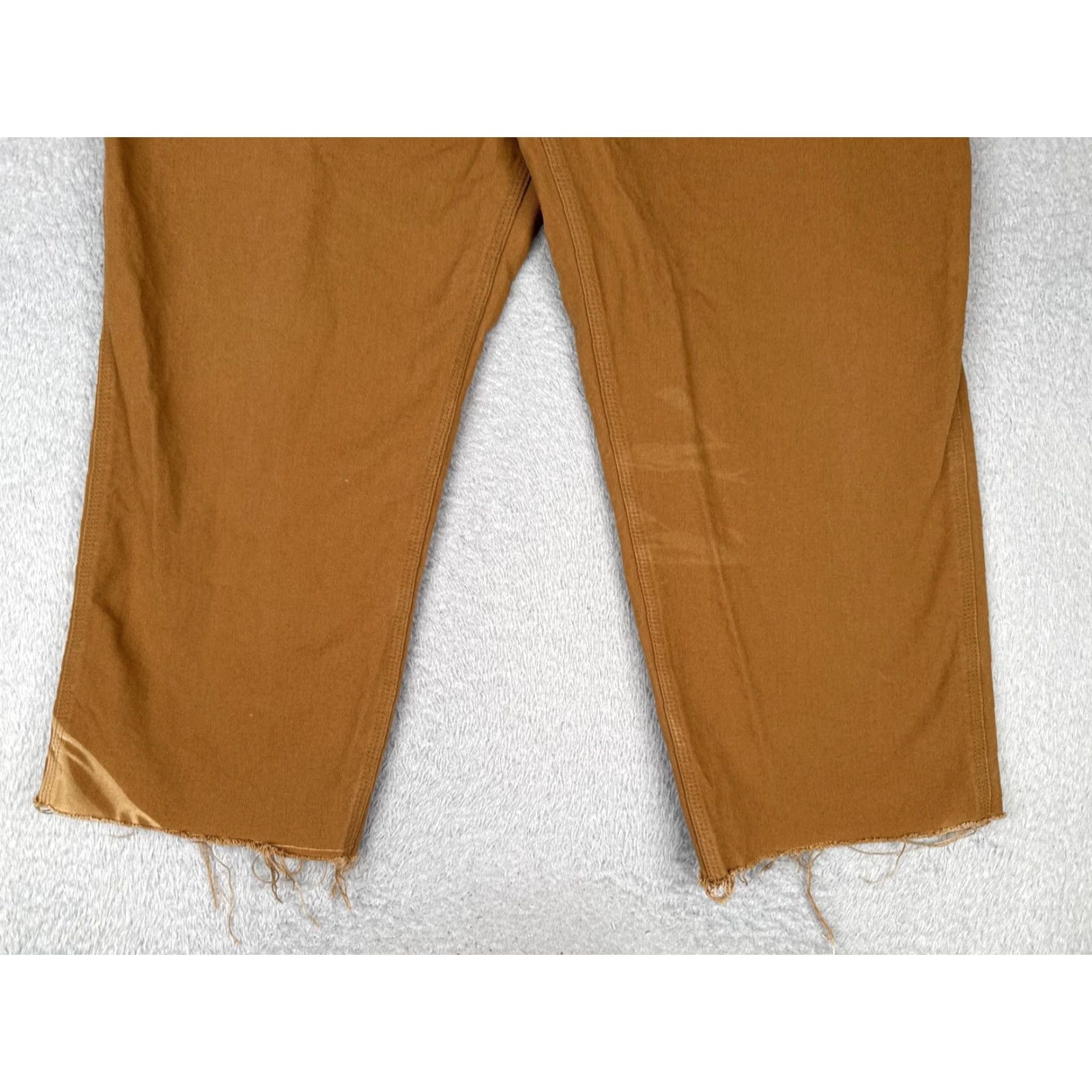 Carhartt Carhartt Pants Mens 40x25 Brown Canvas Carpenter Workwear Raw Hem Distressed Size US 40 / EU 56 - 2 Thumbnail