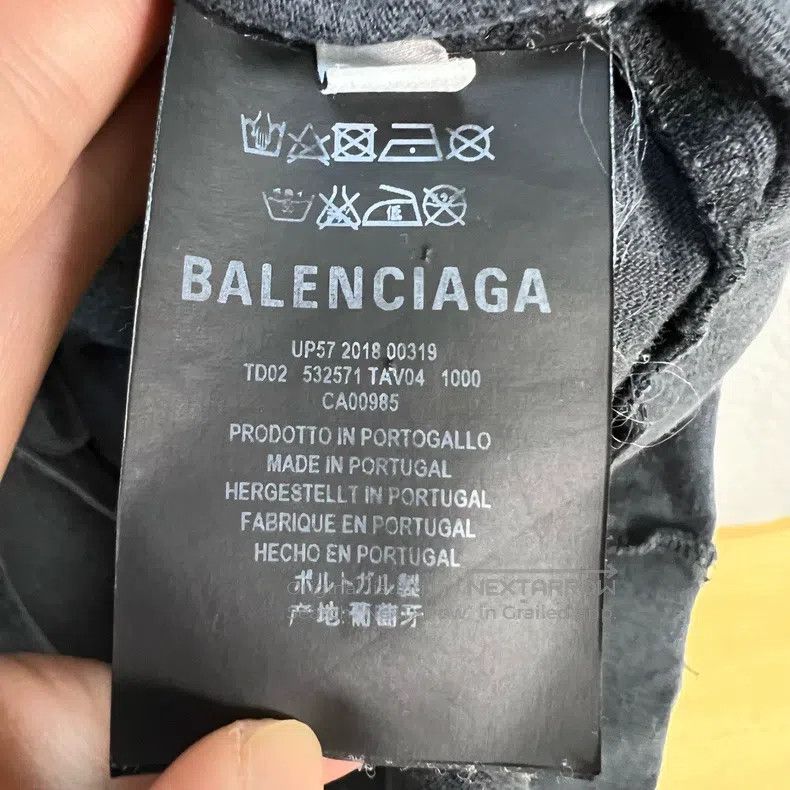 Balenciaga Back Spiral Lineage Slogan Short-sleeve