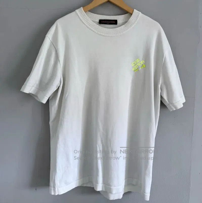 Louis Vuitton Louis Vuitton White Cotton Men's T-Shirt XL . Size US XL / EU 56 / 4 - 1 Thumbnail