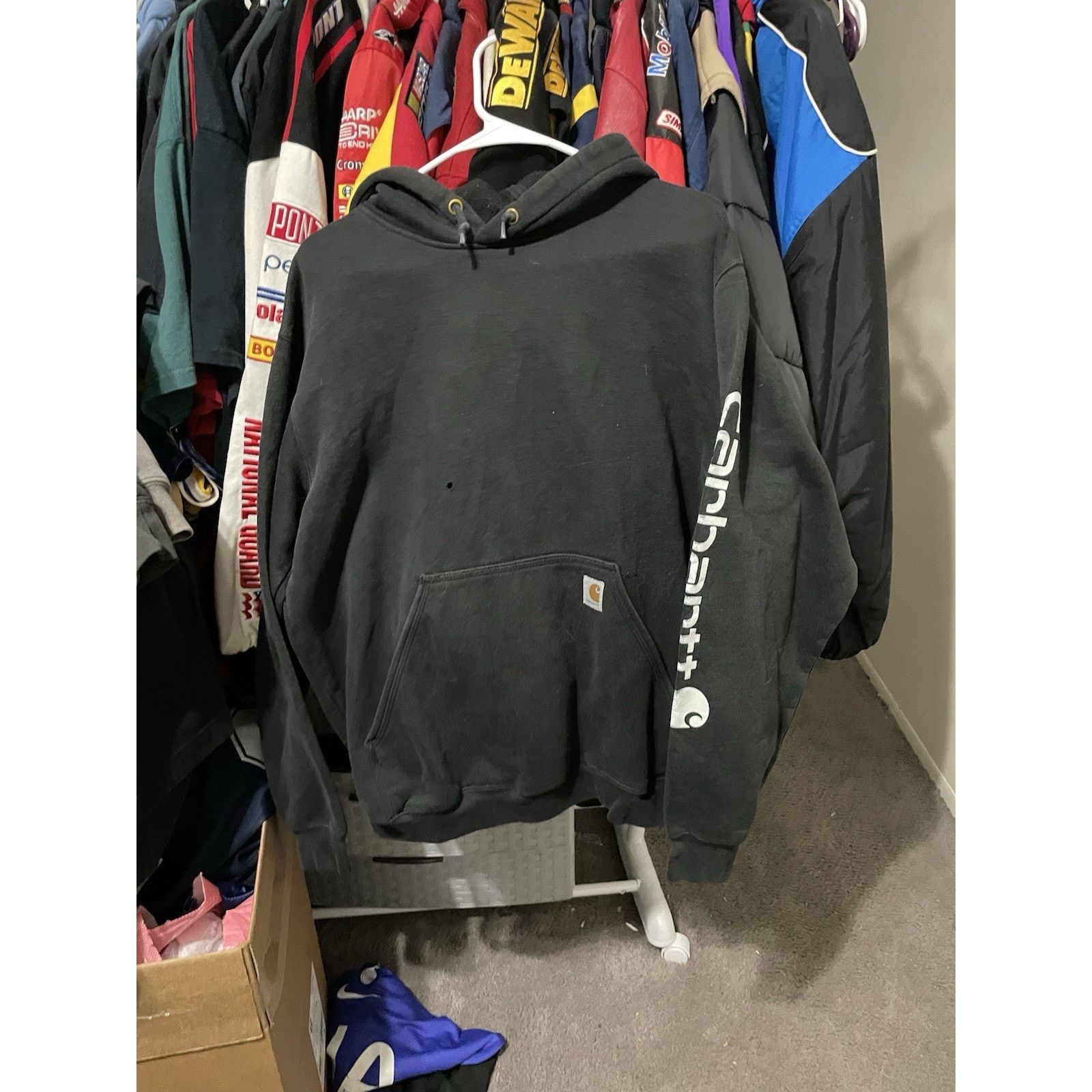 Carhartt Size L-Men's Carhartt Loose Fit Midweight Sleeve Logo Hoodie Size US L / EU 52-54 / 3 - 1 Thumbnail