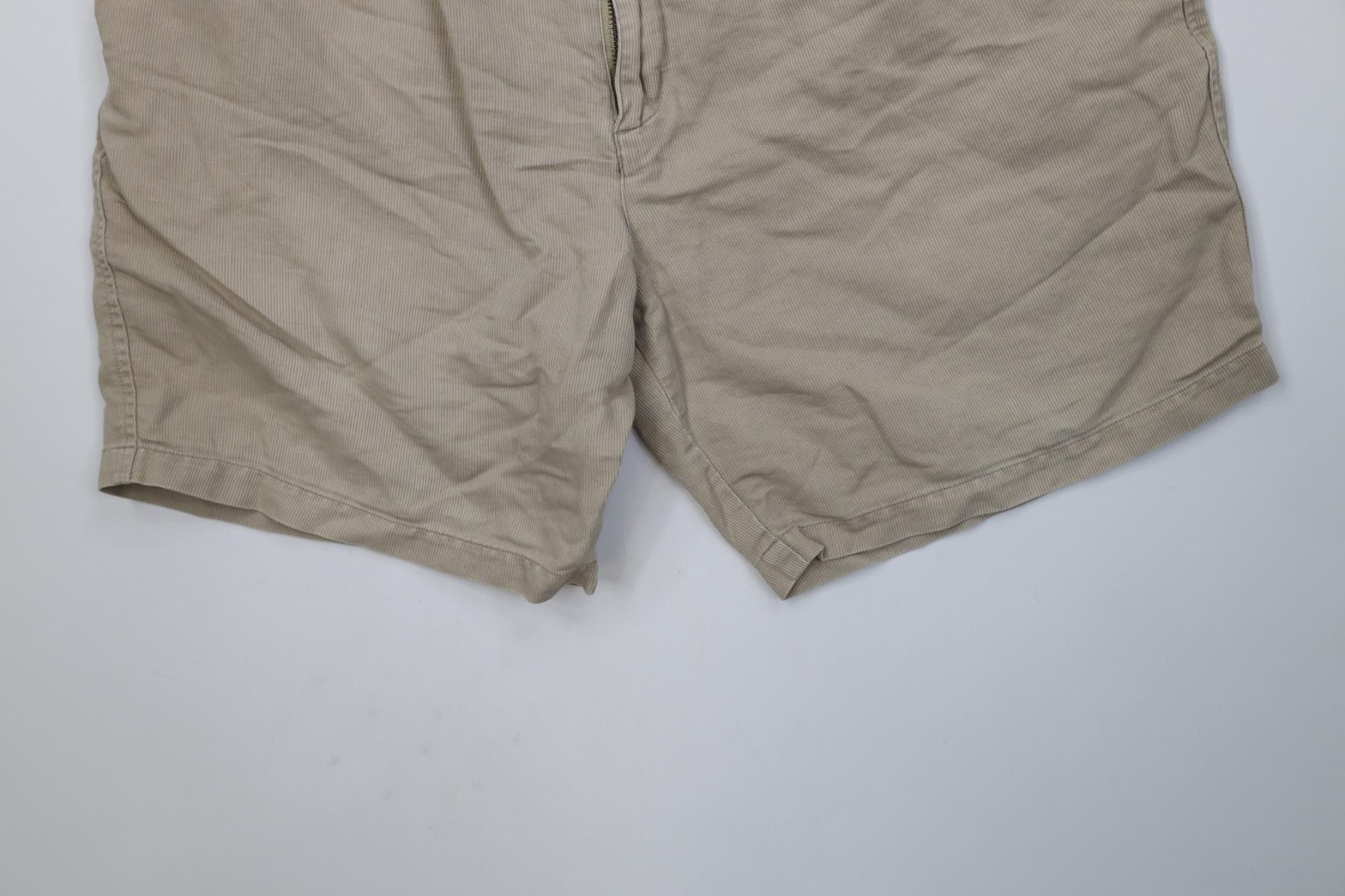 Vintage Vintage 90s Streetwear Above Knee Knit Chino Shorts Beige Size US 34 / EU 50 - 4 Thumbnail