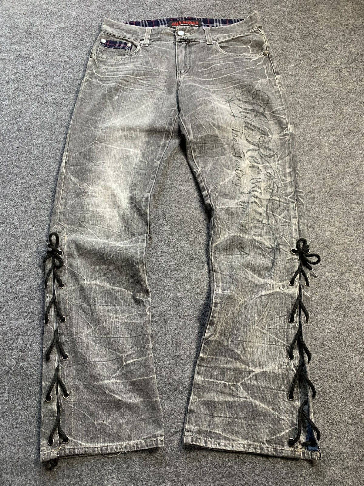 If Six Was Nine × Japanese Brand Flare laces up jack serika japanese brand pant Size US 34 / EU 50 - 2 Thumbnail