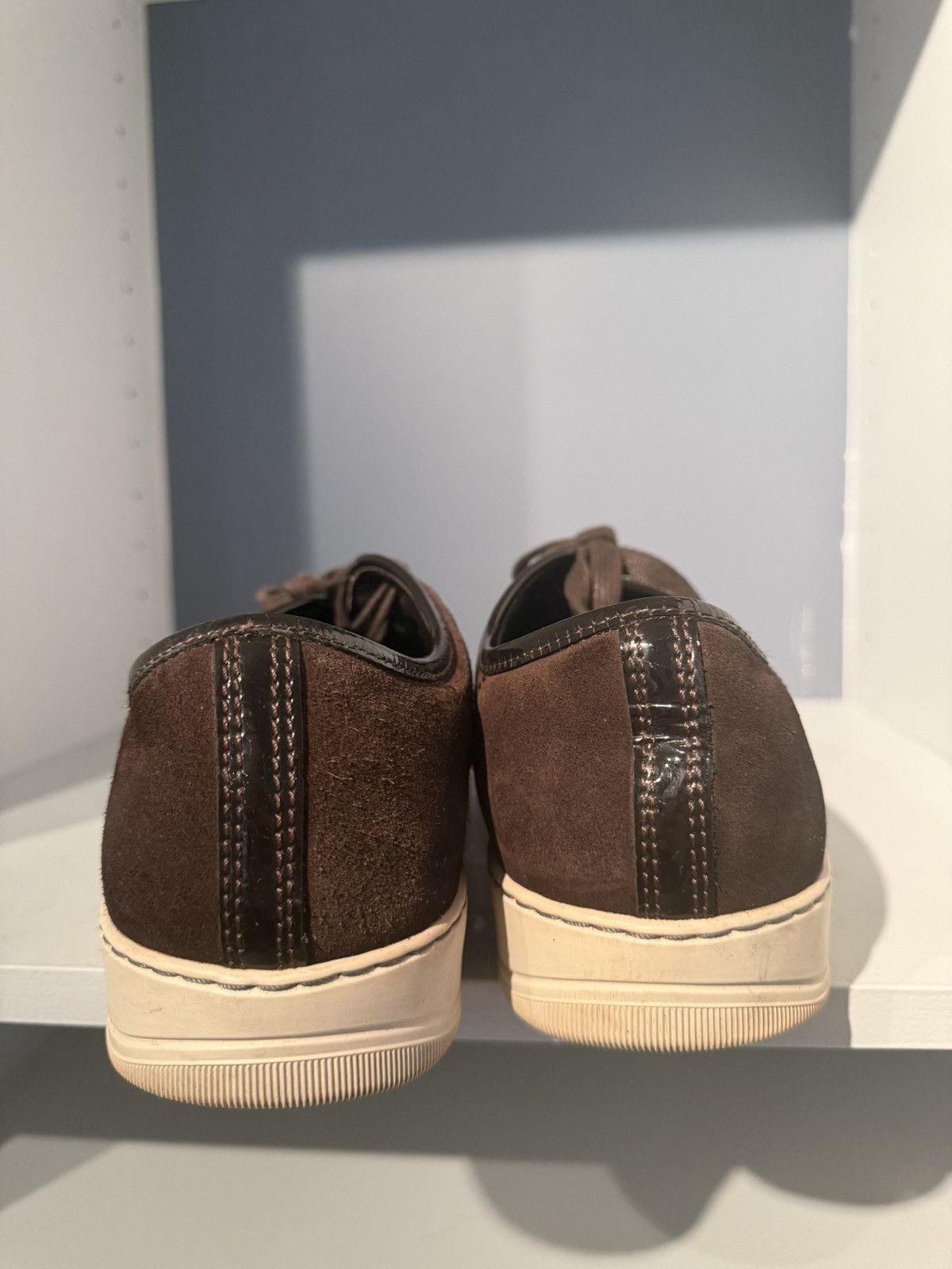 Lanvin Lanvin Low Top Brown Leather Sneakers Size 9 Size US 9 / EU 42 - 2 Thumbnail