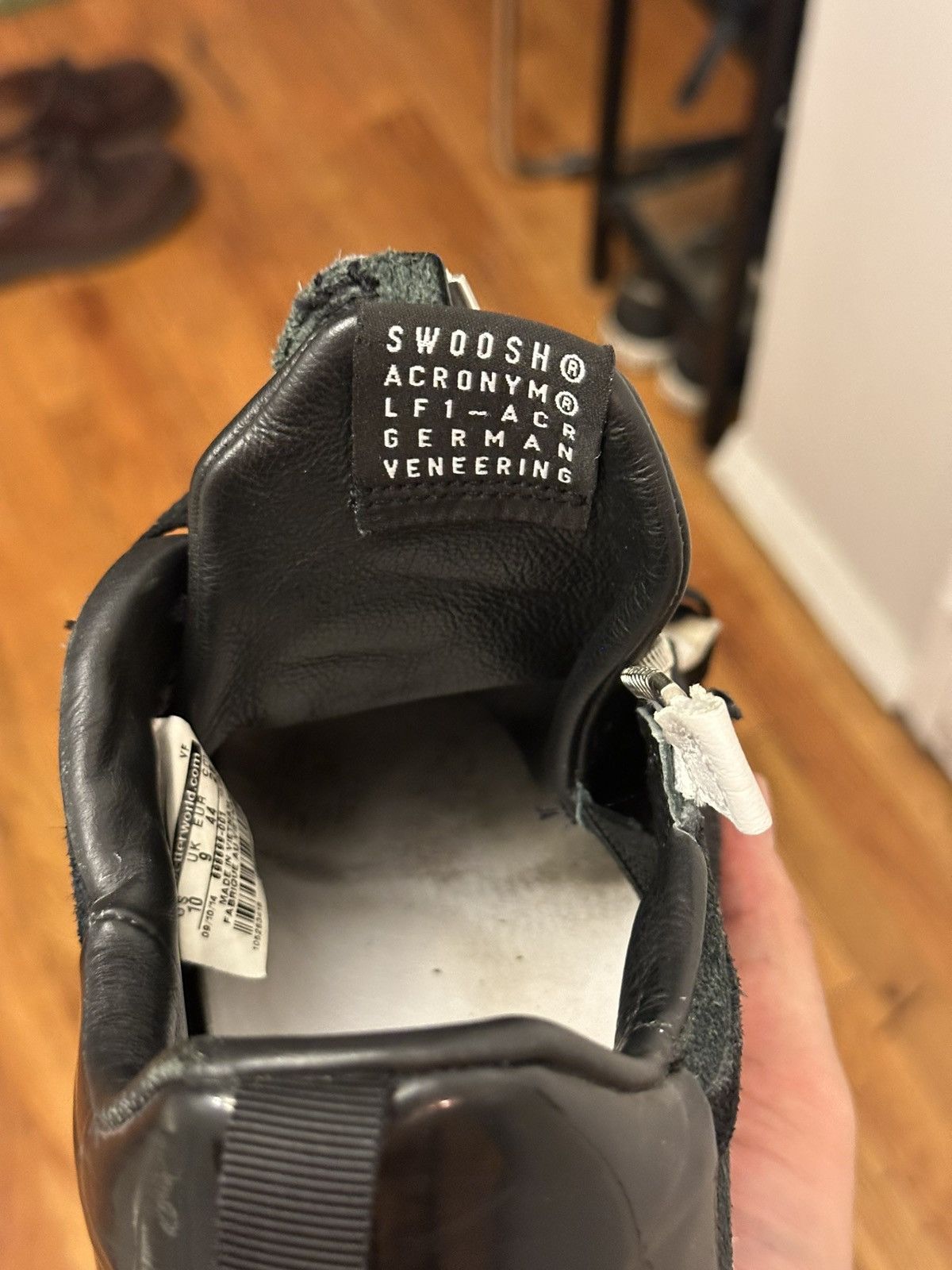 Acronym × Nike Acronym x Nike Lunar Force 1 BLACK/WHITE Size US 10 / EU 43 - 6 Thumbnail