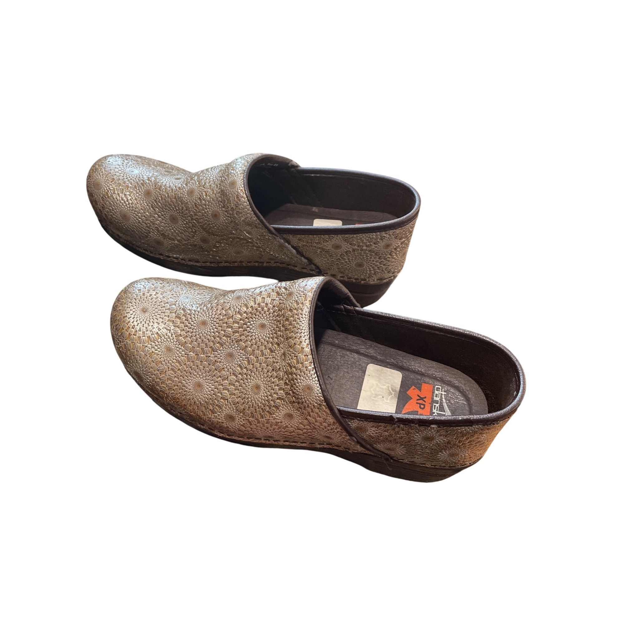 Dansko Dansko XP wms tan leather geometric nursing clogs shoes sz 4 Size US 11 / IT 41 - 4 Thumbnail