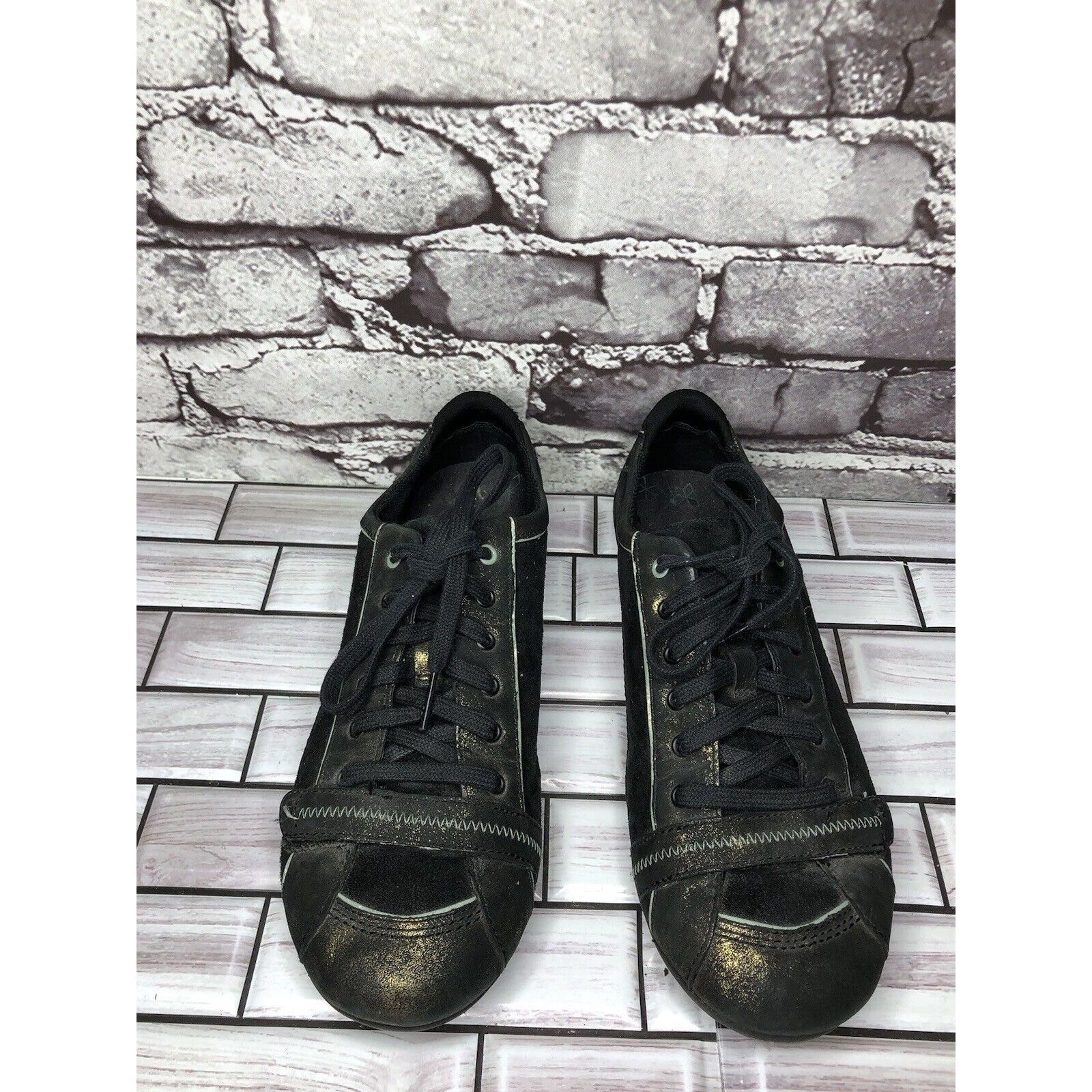 Merrell Merrell Pirouette Black Suede Leather Gold Sparkle Athletic Size US 8 / IT 38 - 16 Thumbnail