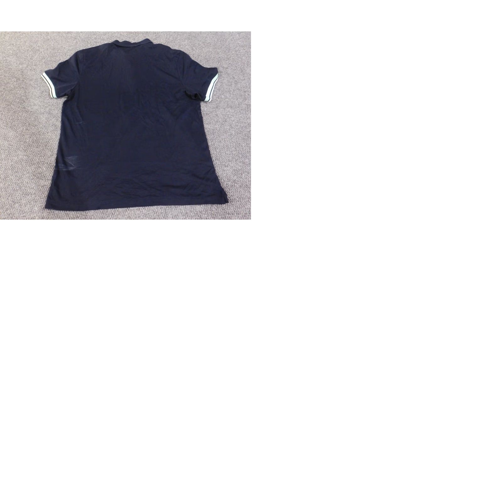 Hugo Boss HUGO BOSS Polo Shirt Men XXL Blue Slim Stretch Knit Short Sleeve Button Collared Golf Business Casual Size US XXL / EU 58 / 5 - 9 Thumbnail
